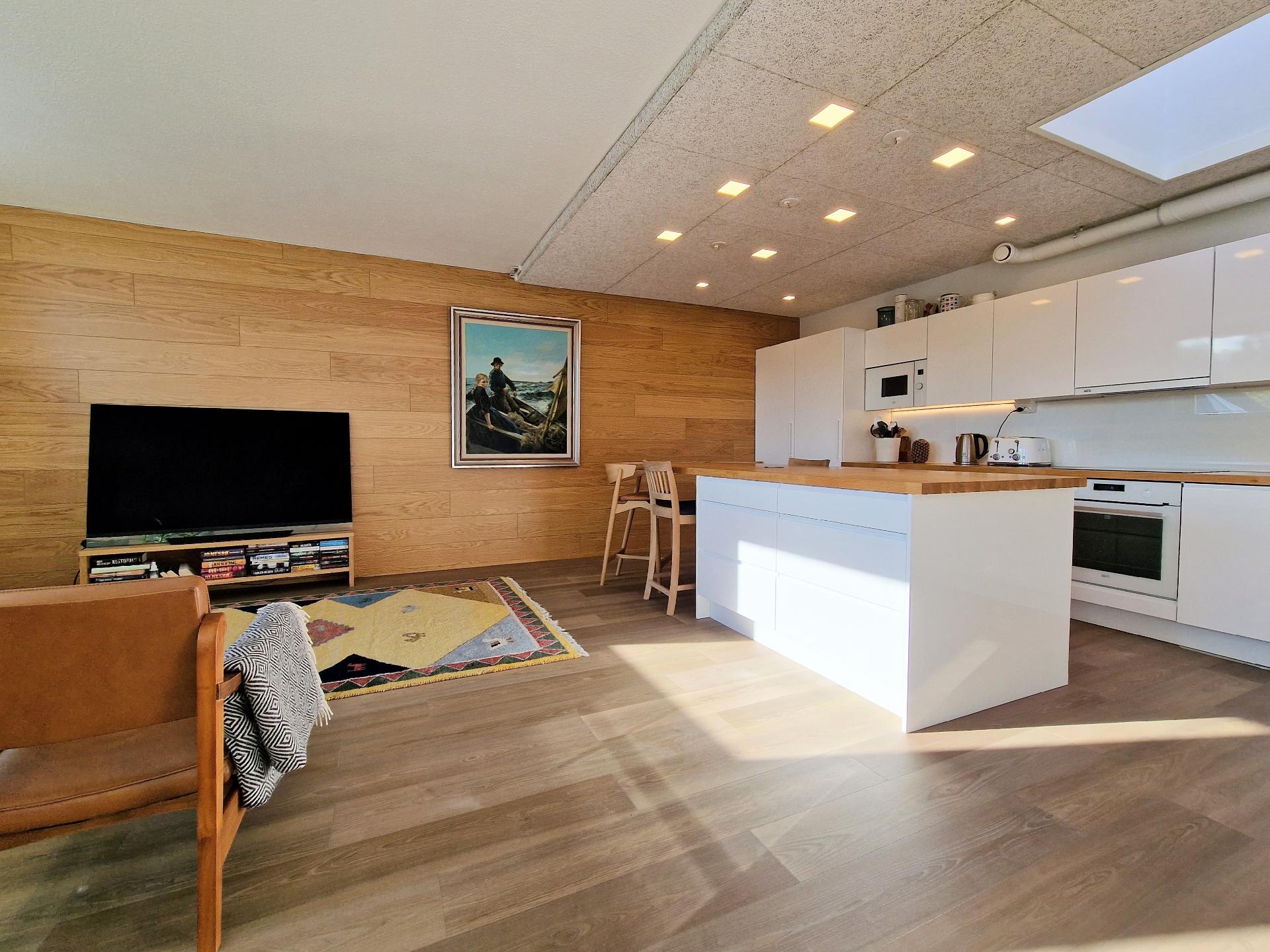 Olohuone ja keittiö