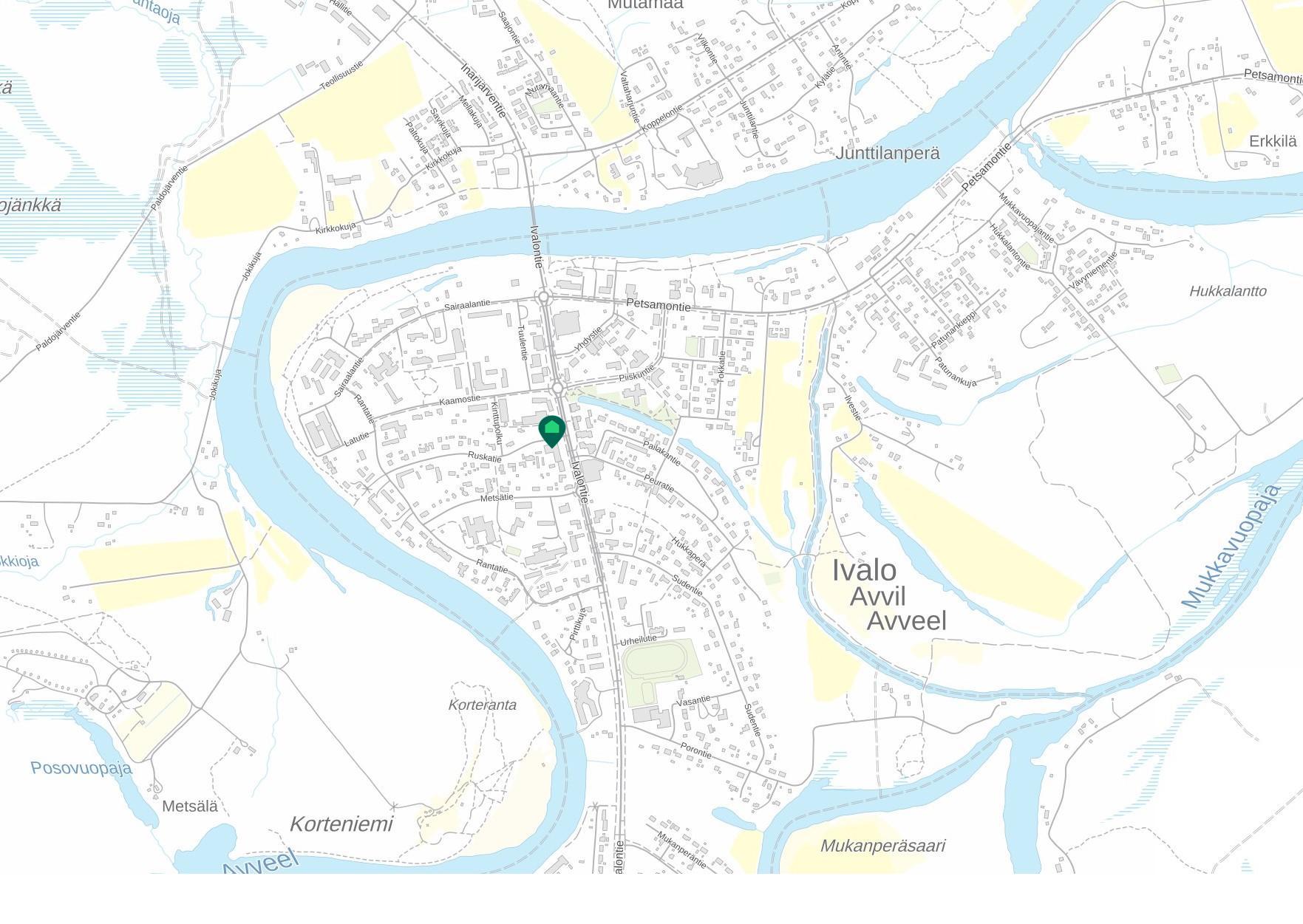 Hyvä sijainti keskellä palveluita