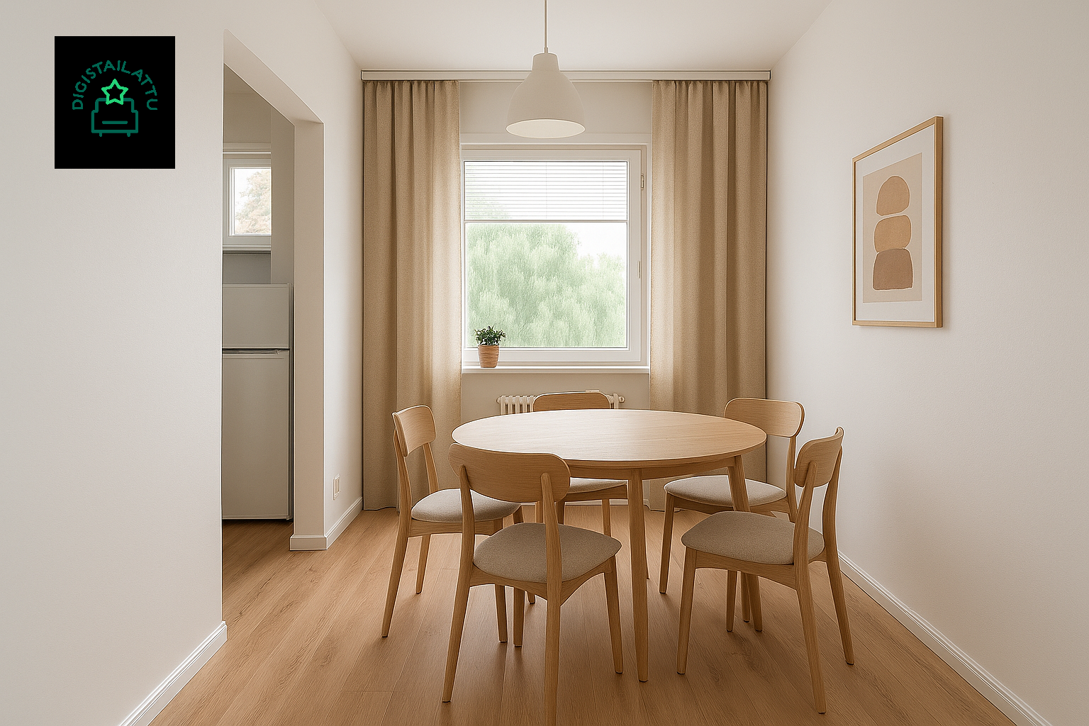 Ruokailutila digistailattu