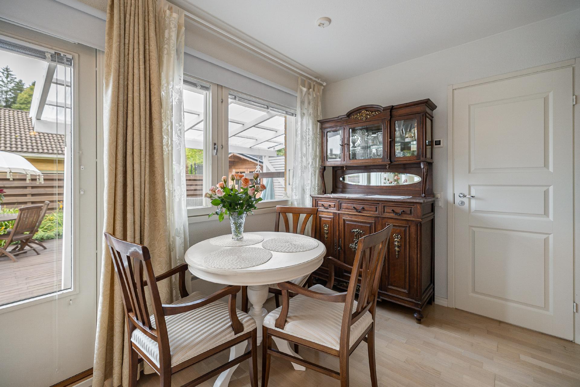 Ruokapöydälle on tilaa