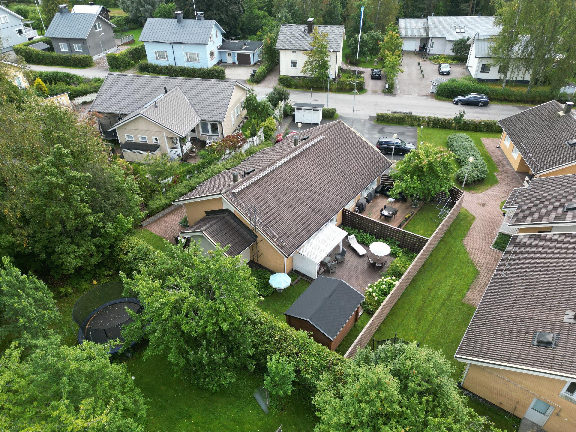 Ympäristö on valmiiksi rakennettu