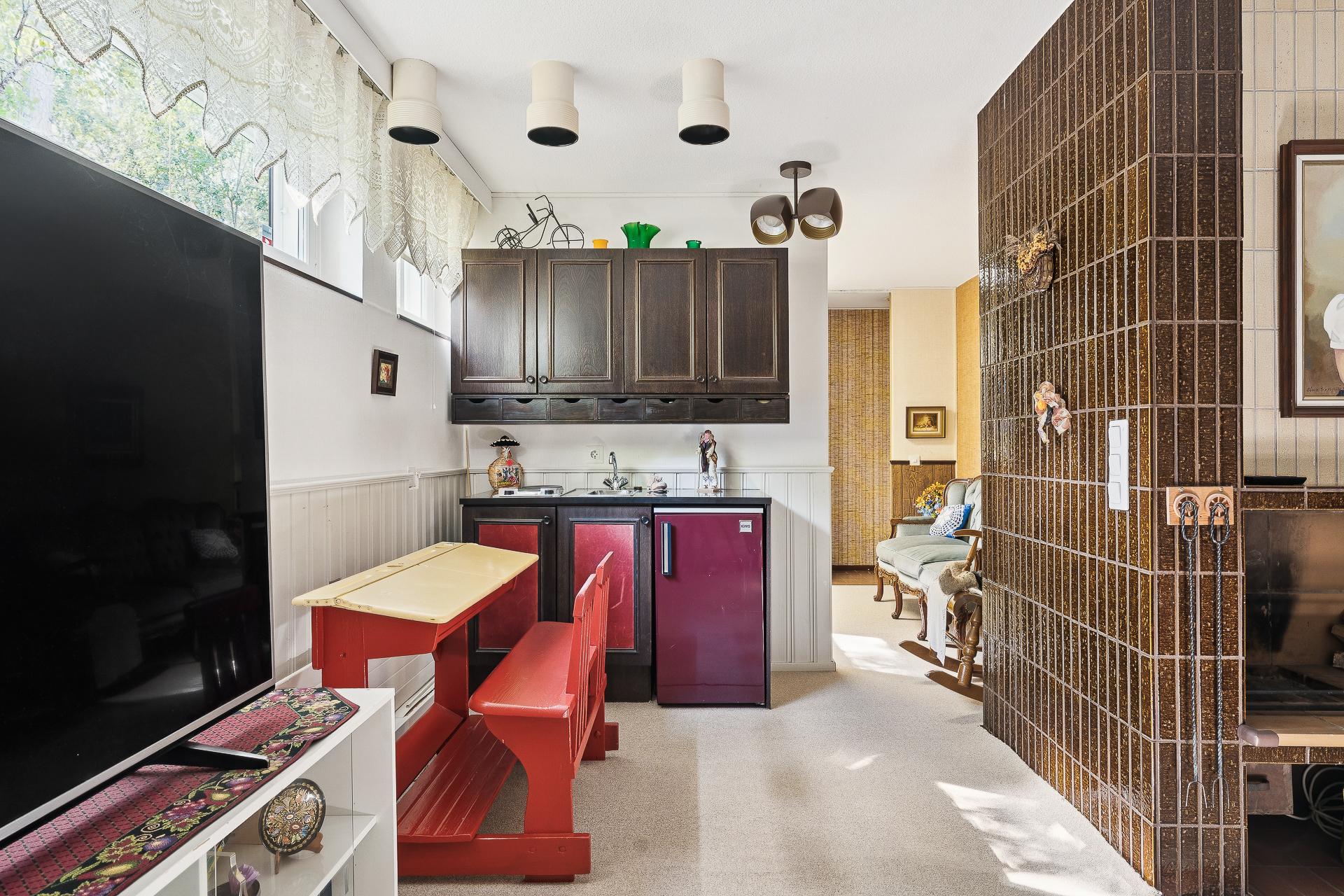 Takkahuoneen keittiönurkkaus