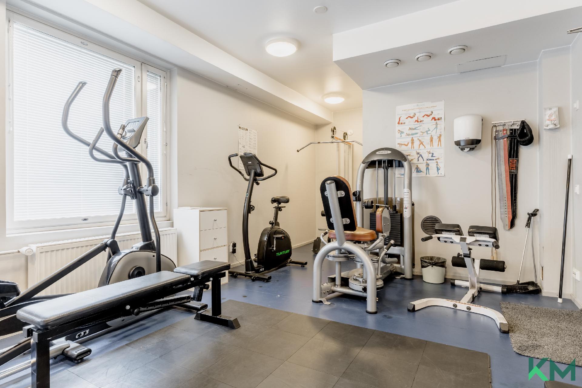 Yhtiöllä oma kuntosali