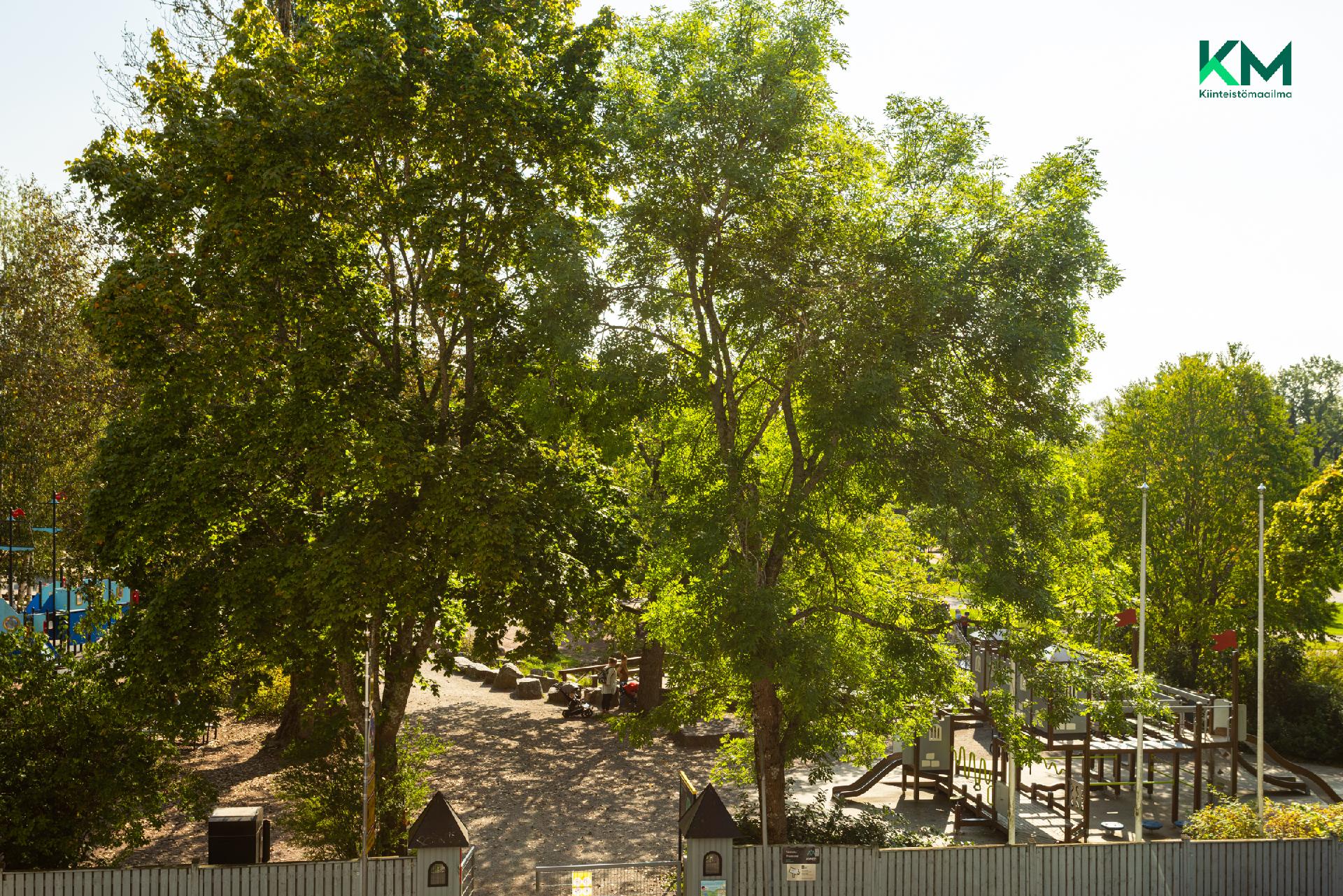 Näkymä asunnon ikkunasta