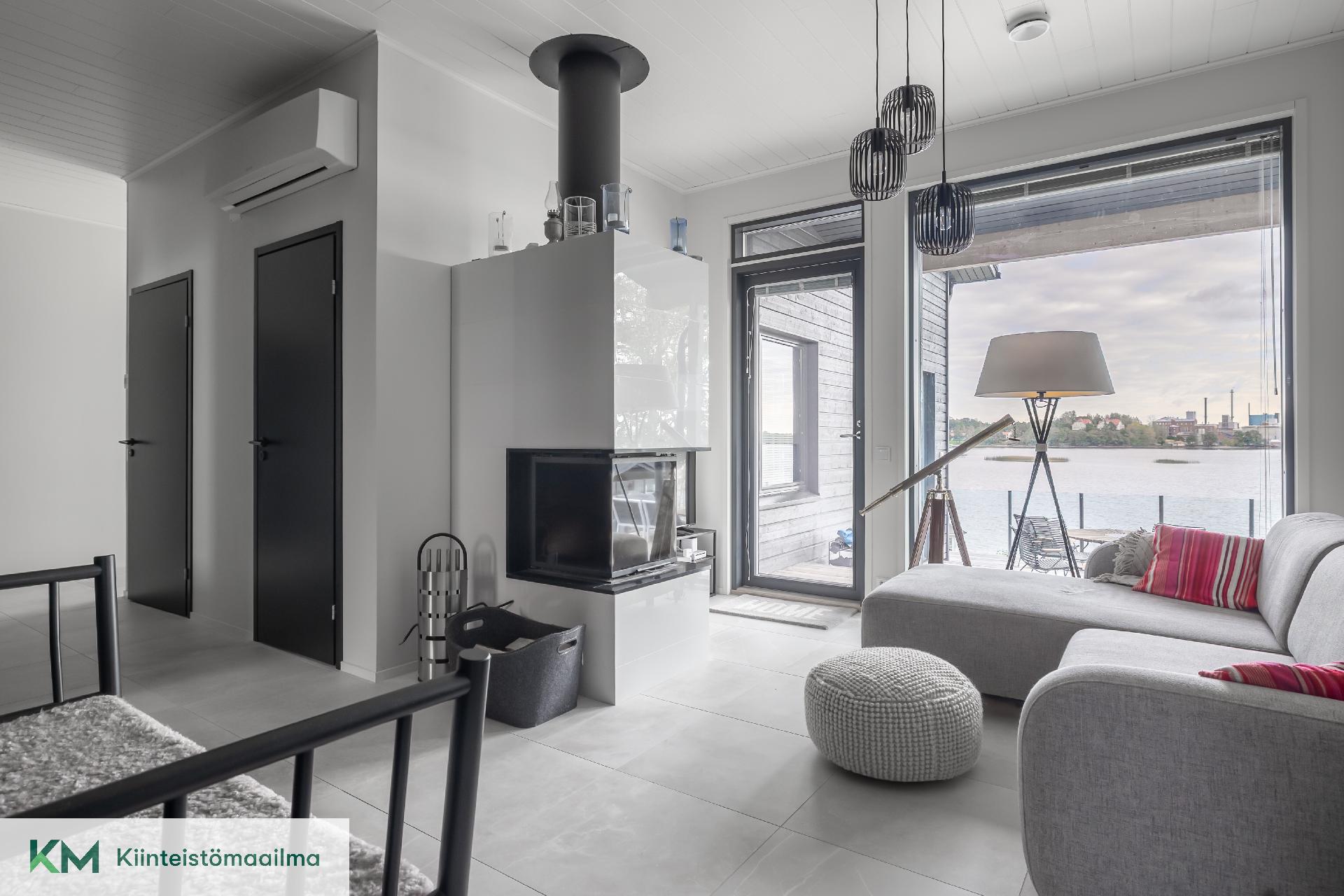 Takka oleskelutilan tunnelman luojana