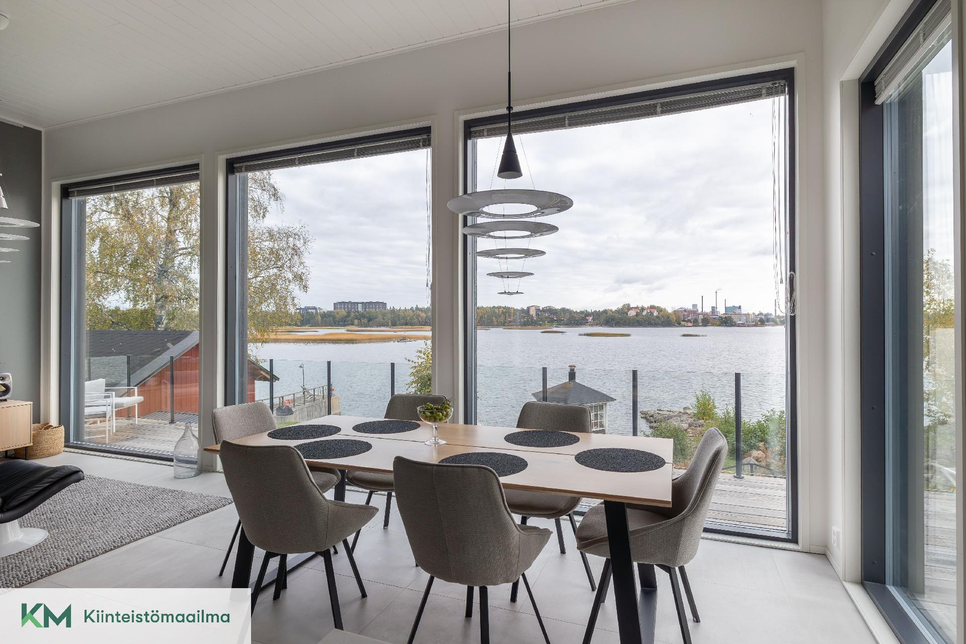 Upea maisema avautuu kodin suurista ikkunoista