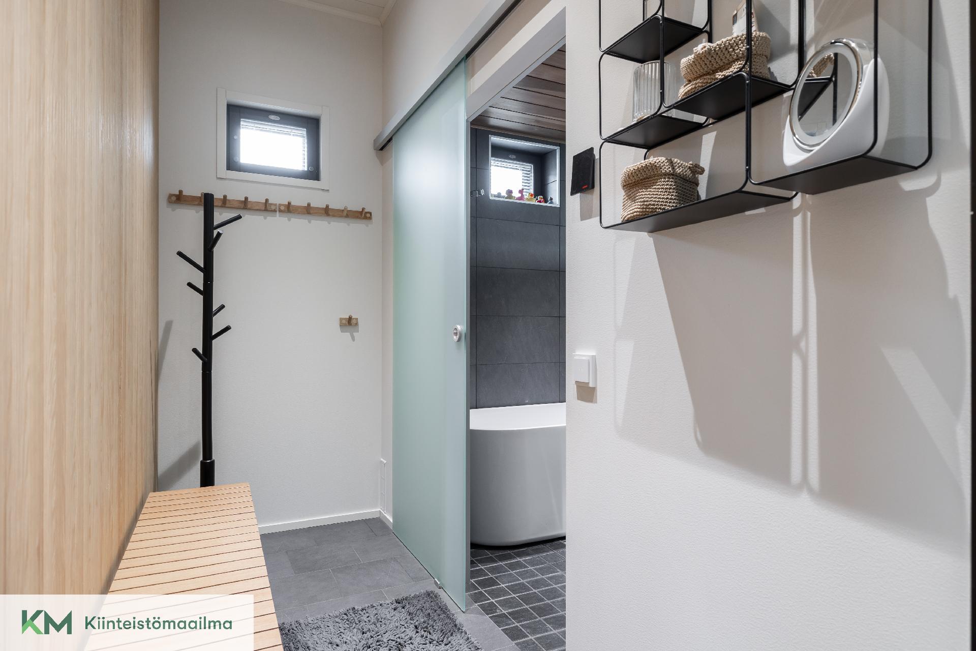 Saunaosaston pukuhuone 