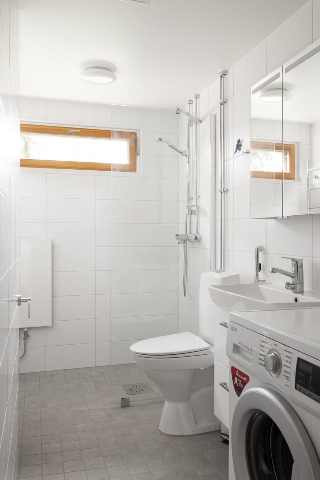 Kylpyhuone on kokonaan uusittu