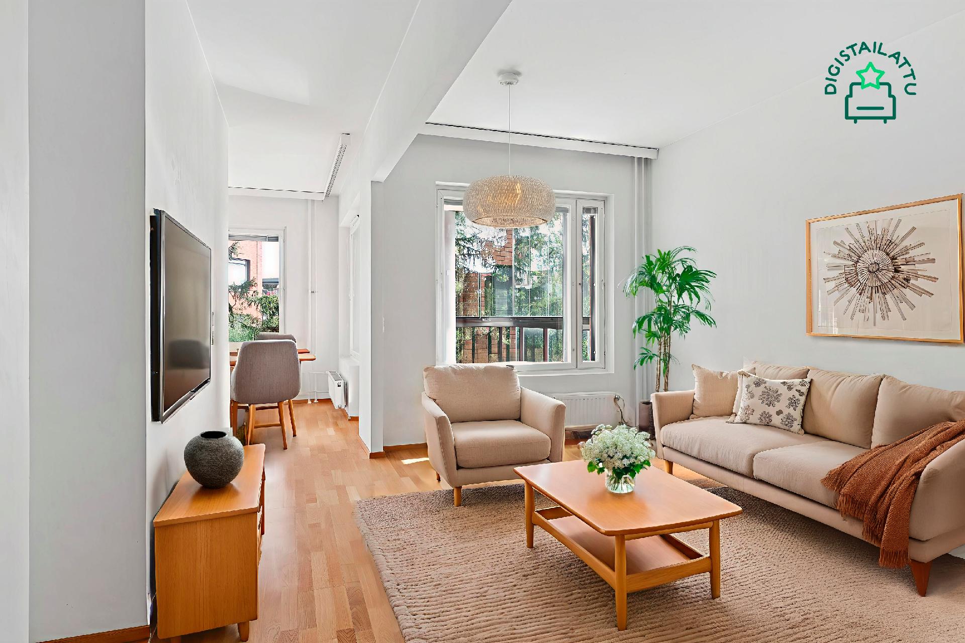 Digistailattu olohuone