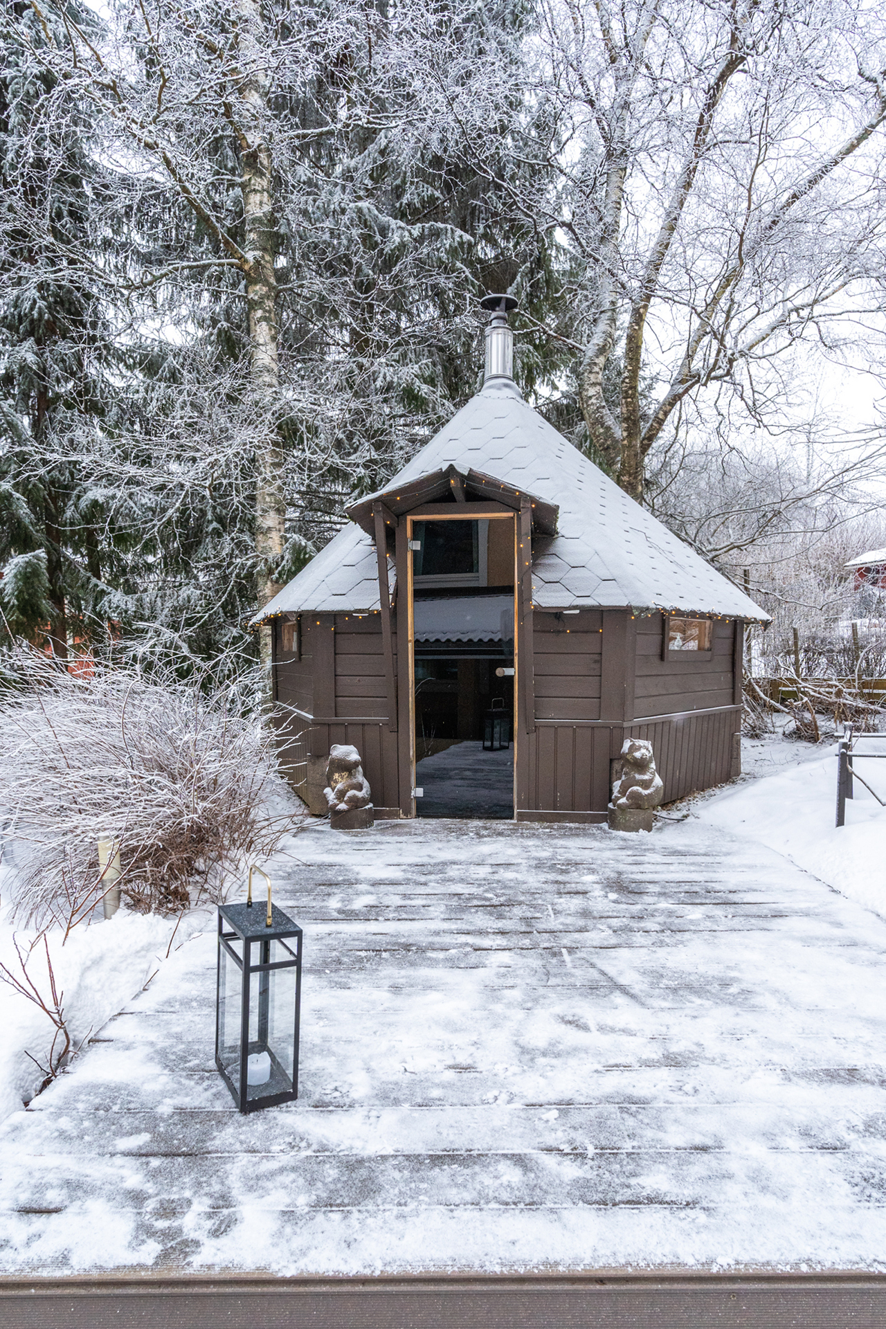 Tunnelmallinen pihasauna