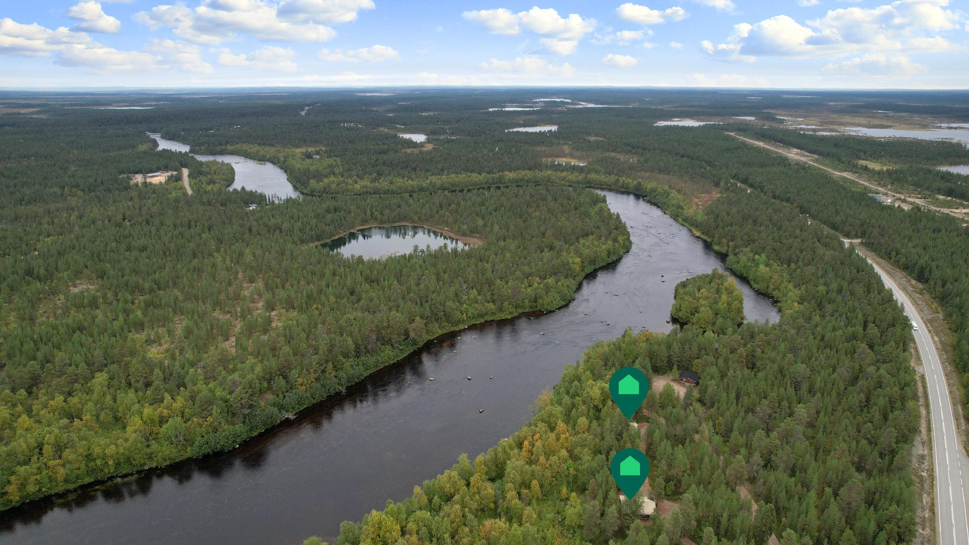 Ilmakuva pohjoisen suuntaan