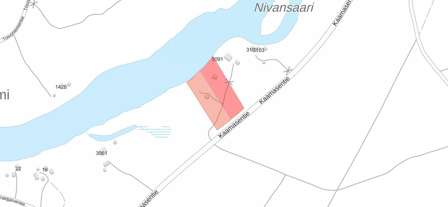 Mökeillä omat tontit, Tapio: 0,4470 ha ja Urpo: 0,4820 ha