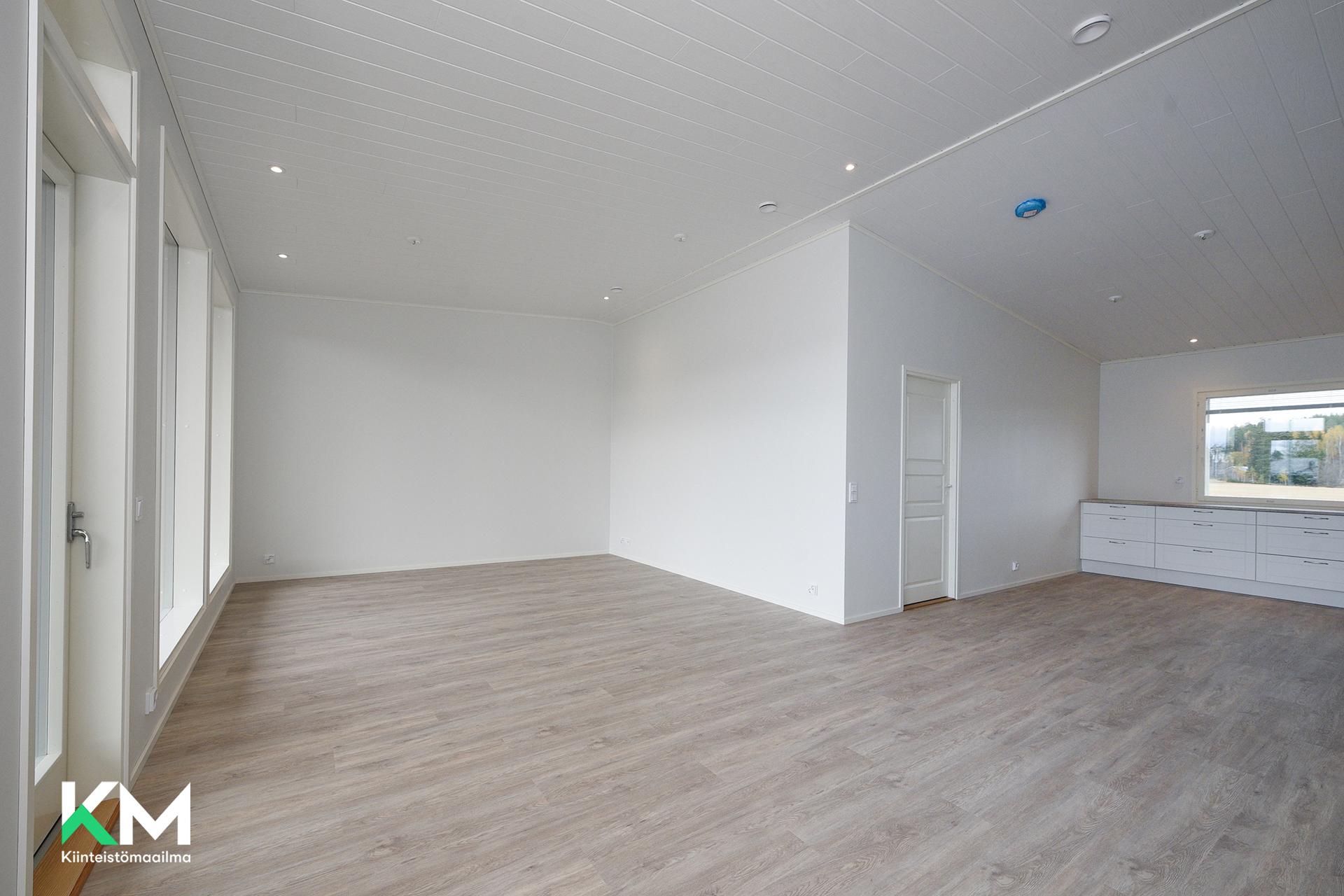 Olohuone ja keittiö