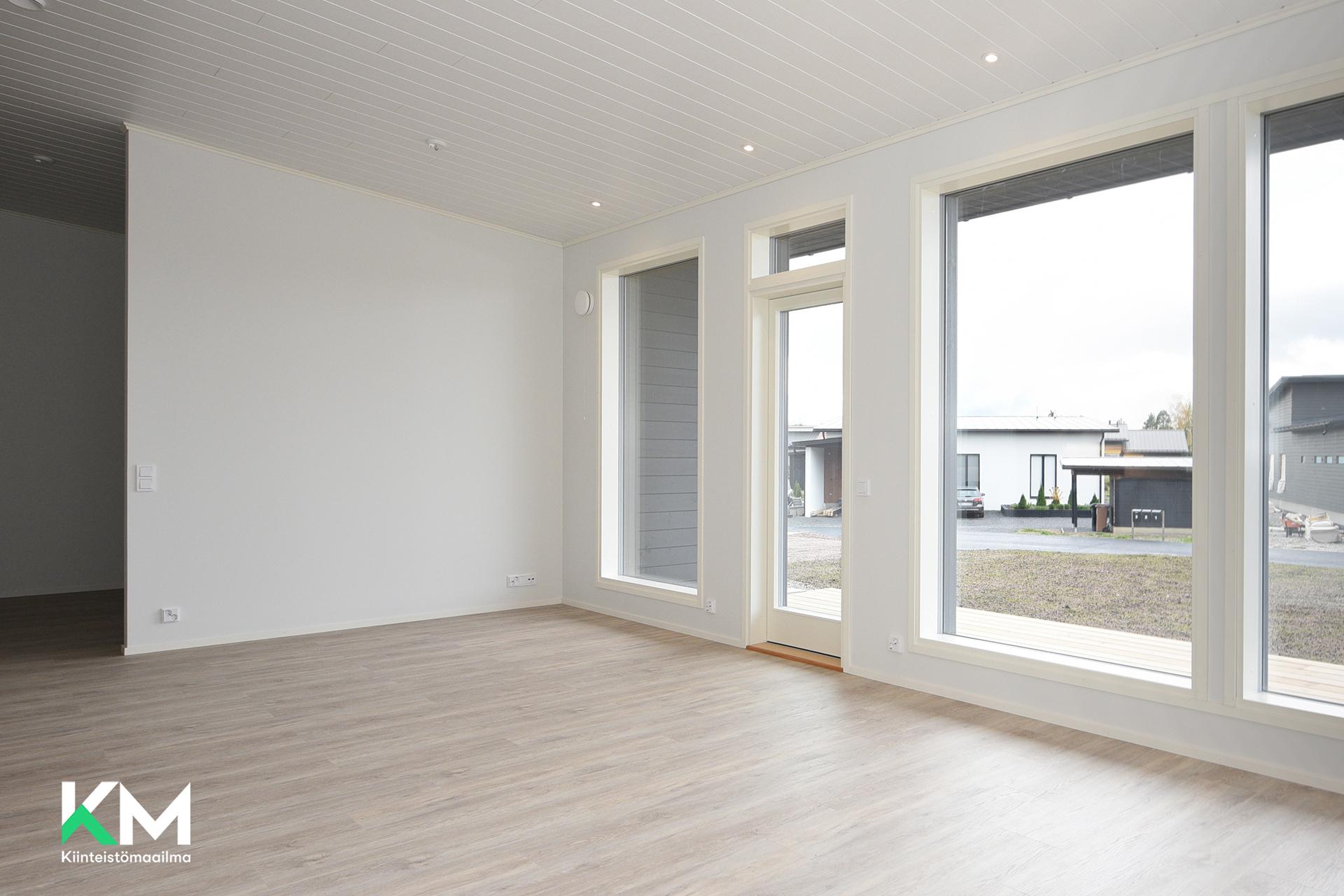 Olohuone ja terassin ovi