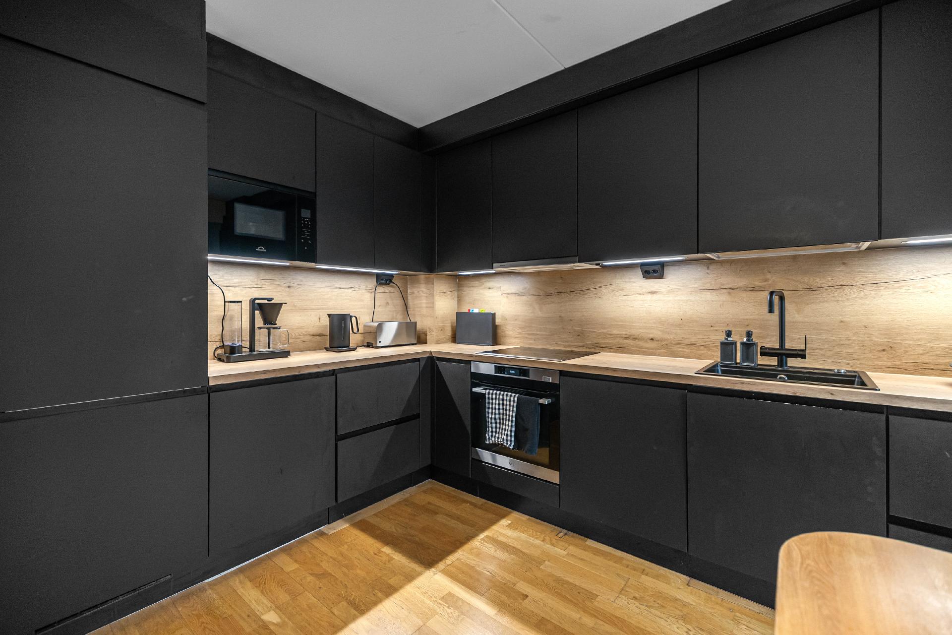 Keittiö on uusittu vuonna 2021