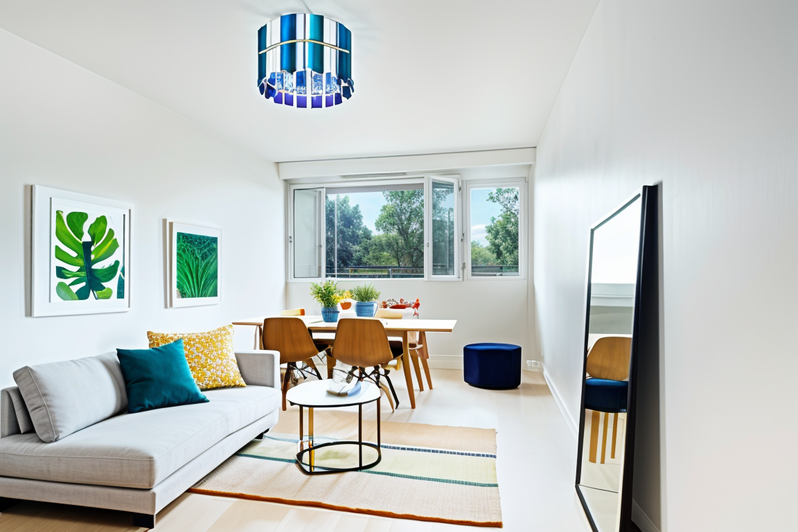 Digistailattu olohuone