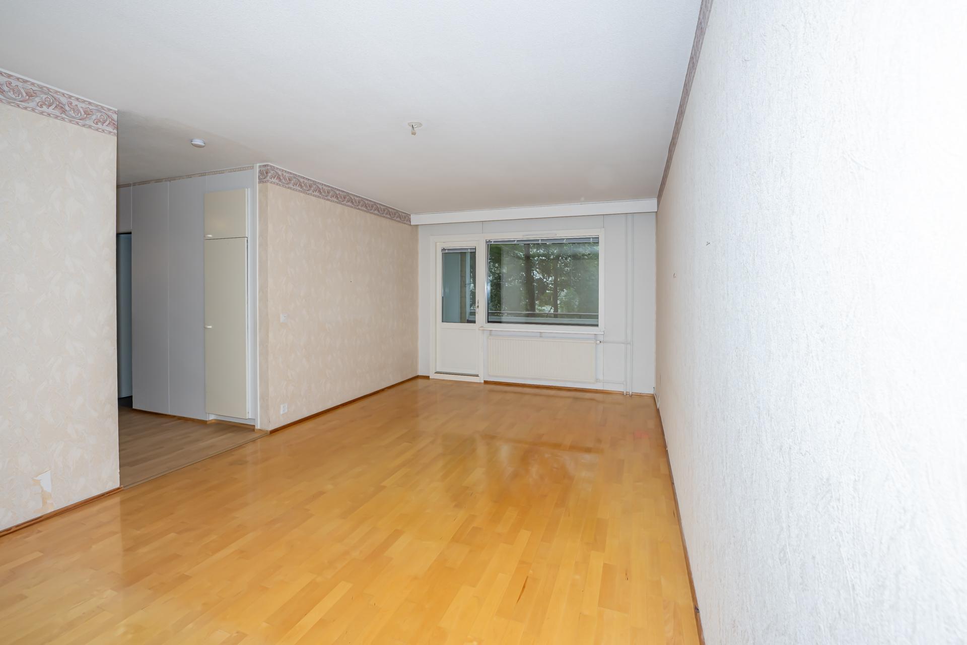 Tilavan olohuoneen ilmettä.