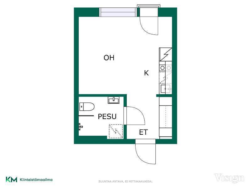 Asunnon pohjakuva