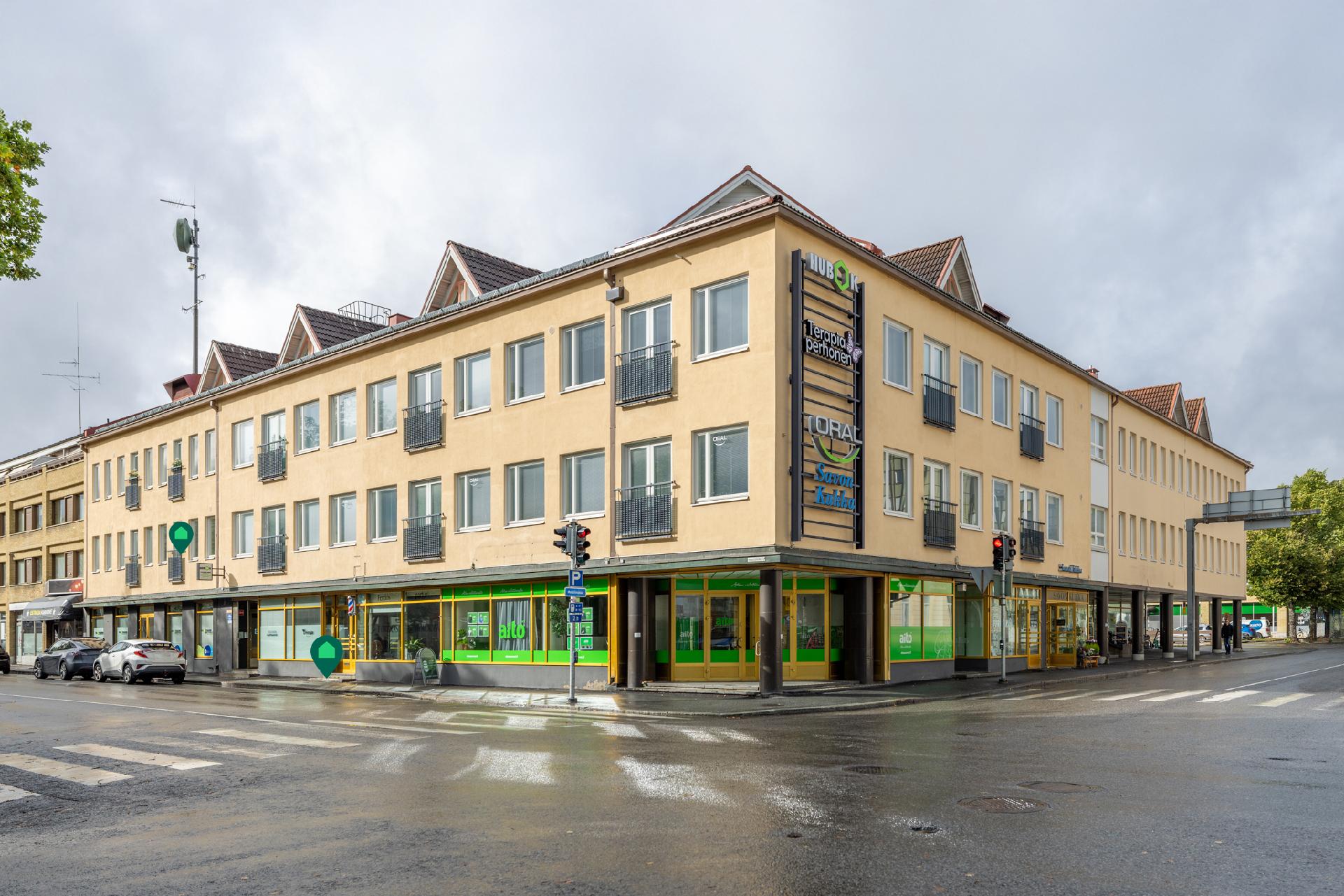 Kiinteistö Oy Otonkulma sijaitsee Mikkelin torin reunalla.