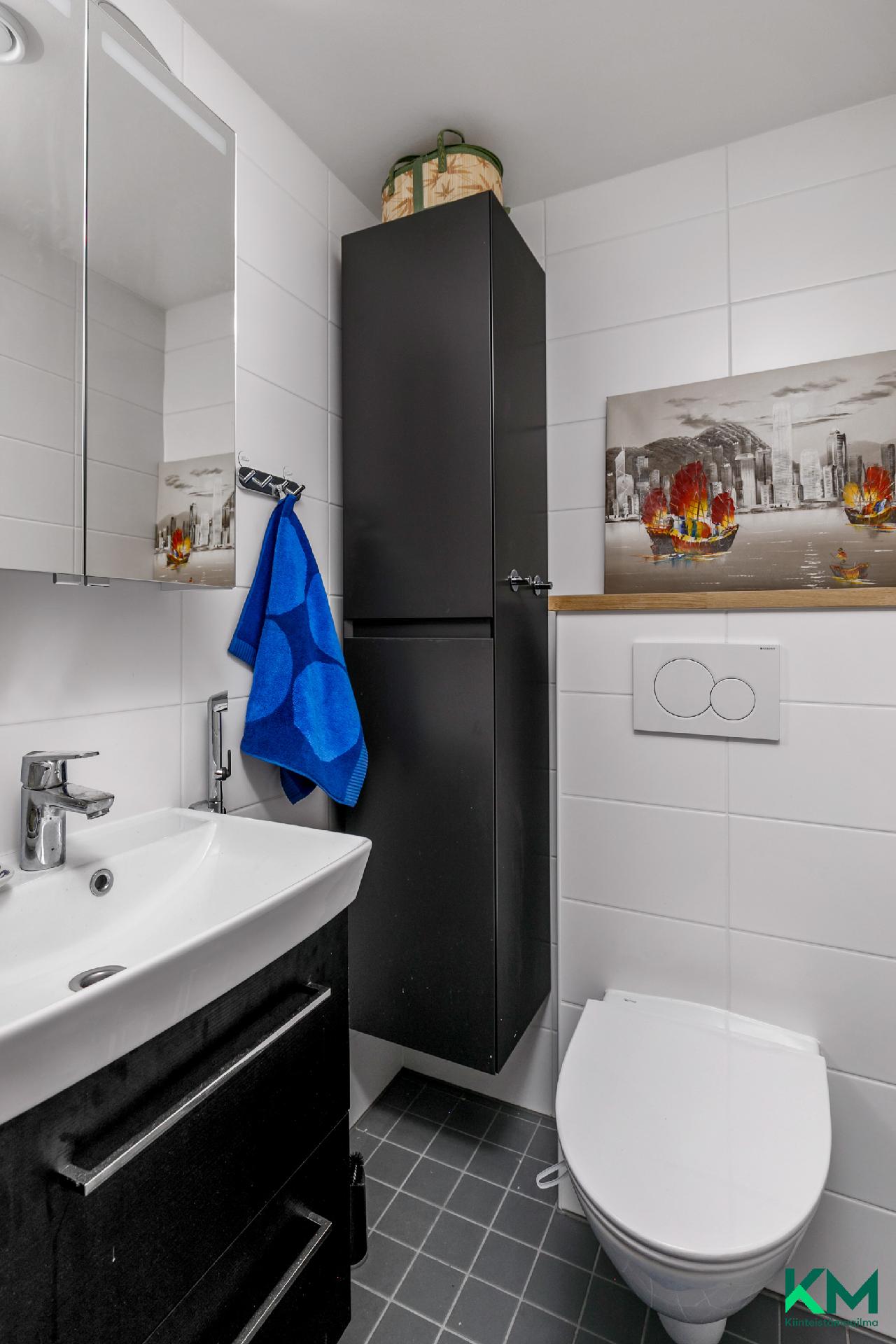 Erillinen wc lisää käytännöllisyyttä - Vardagen underlättas av en separat wc