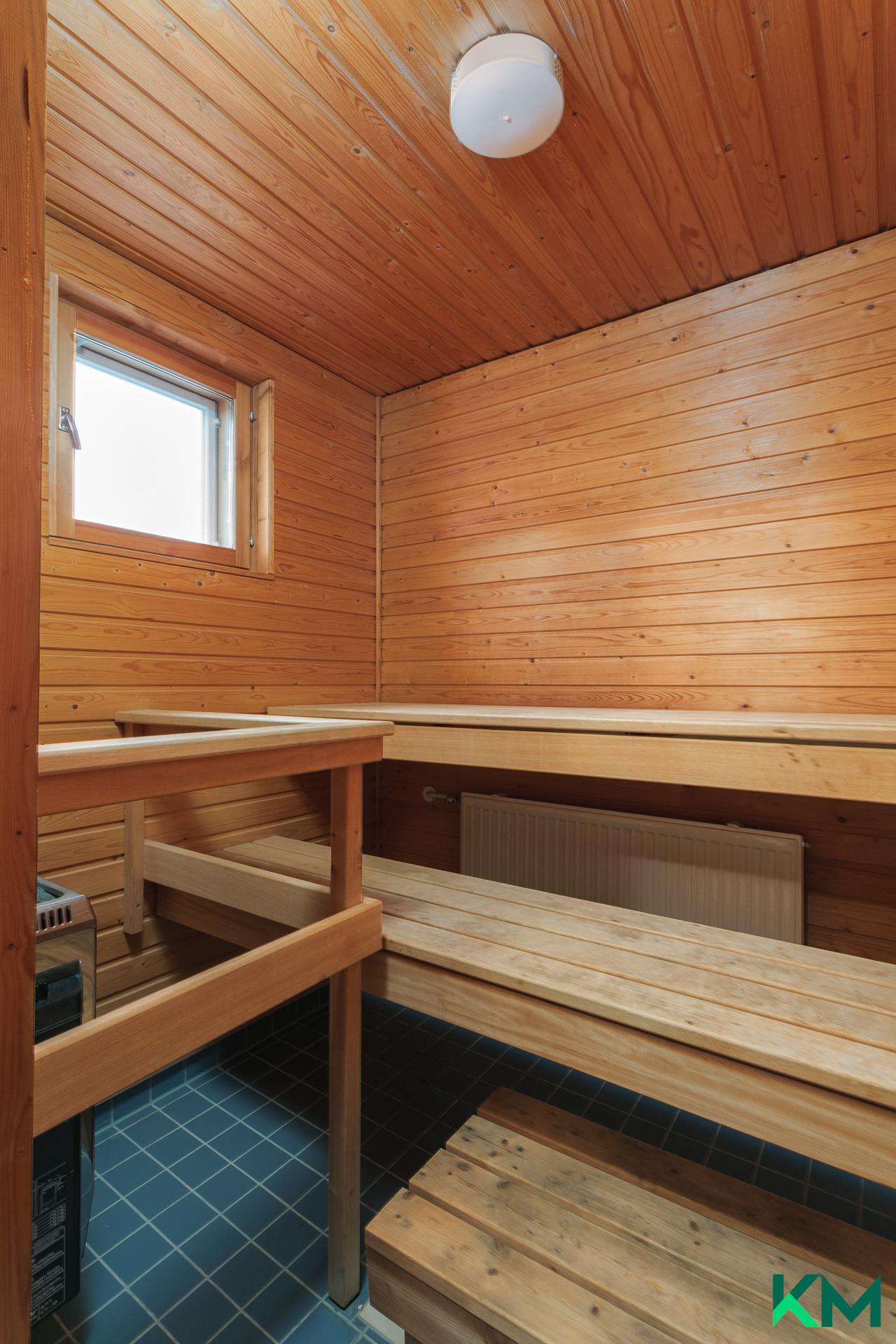 Ikkunallinen sauna!