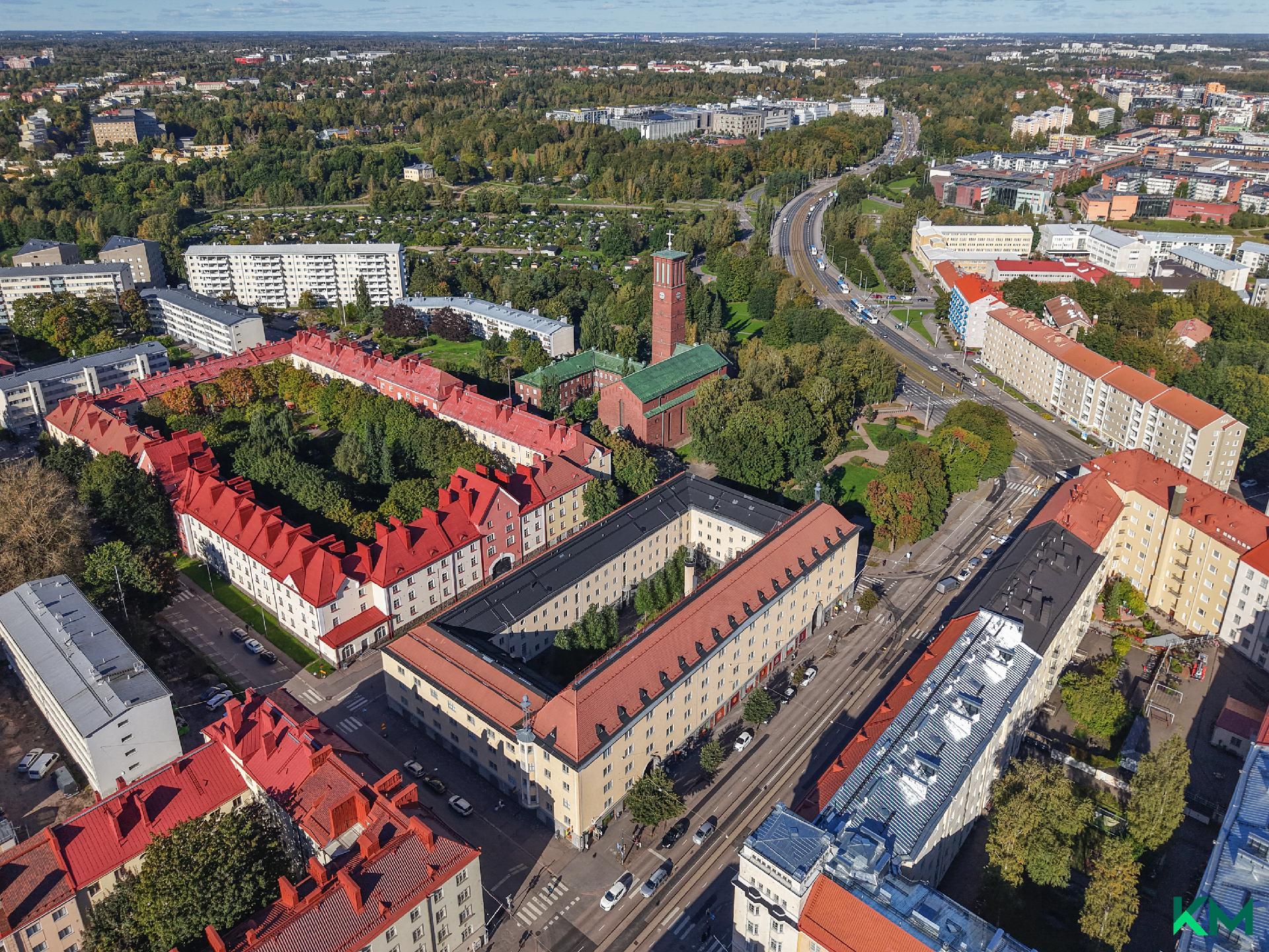 Sijainti ilmakuvassa