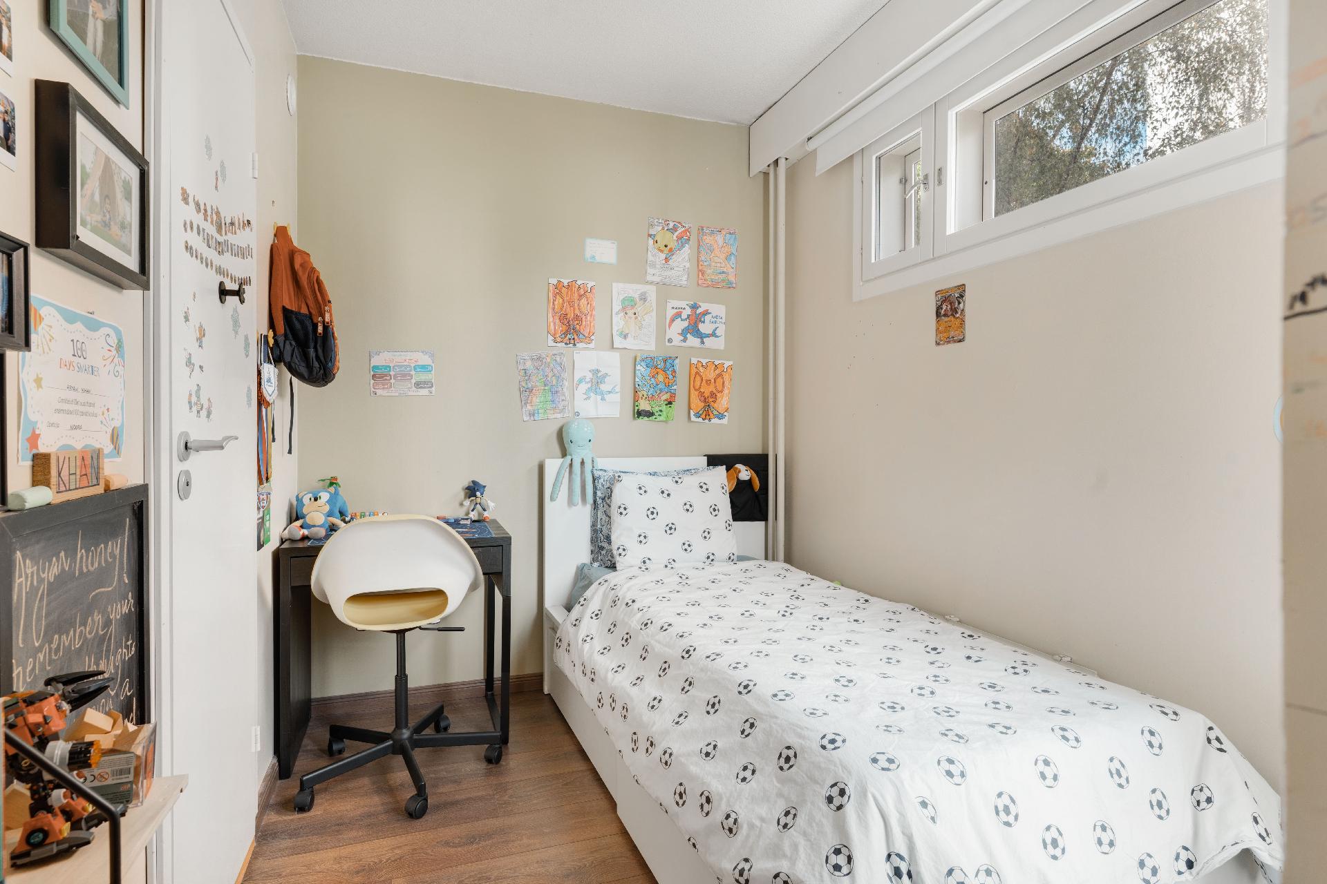 Vaatehuone on asuinhuonekäytössä.