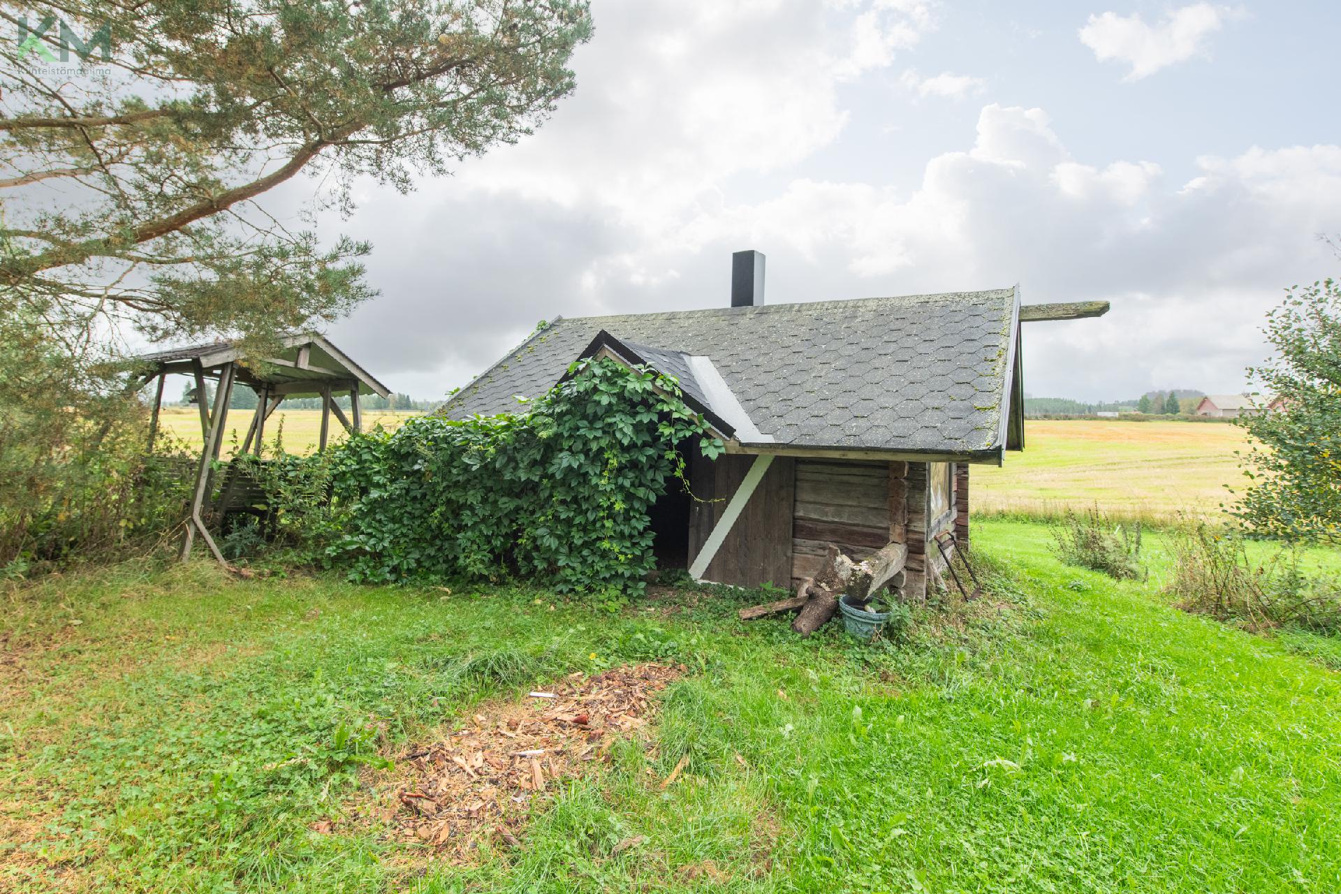 Hirsirakenteinen grillikota