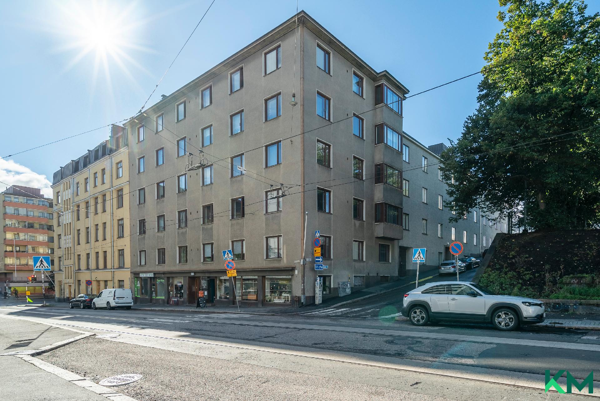 Julkisivu Fleminginkatu 20 kohdalla