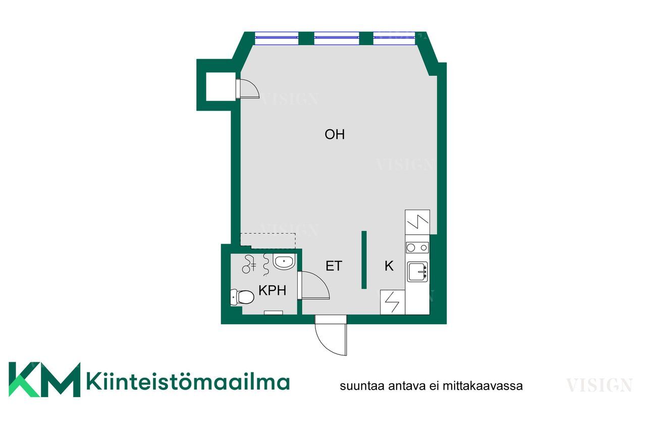 Asunnon pohjakuva