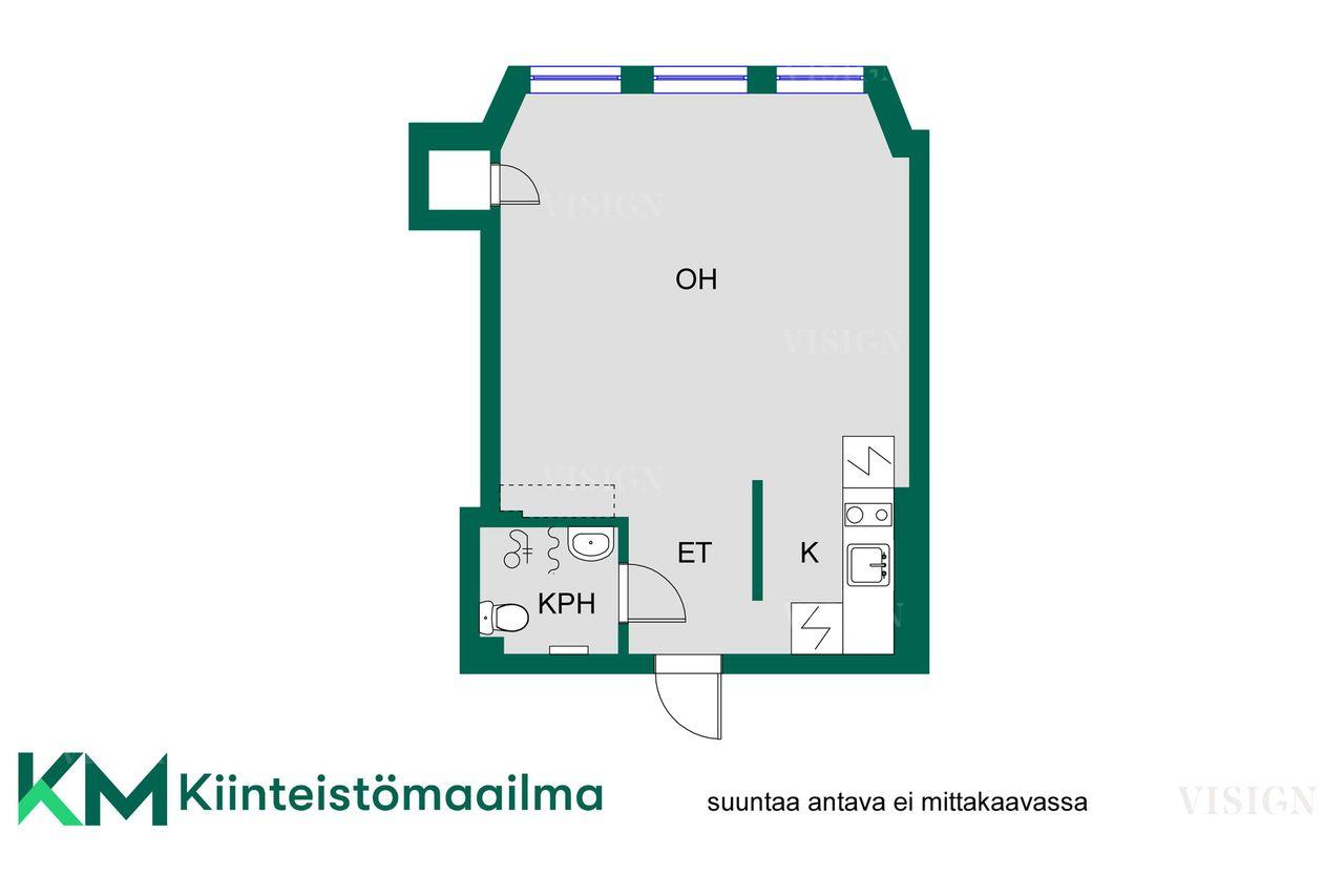 Asunnon pohjakuva