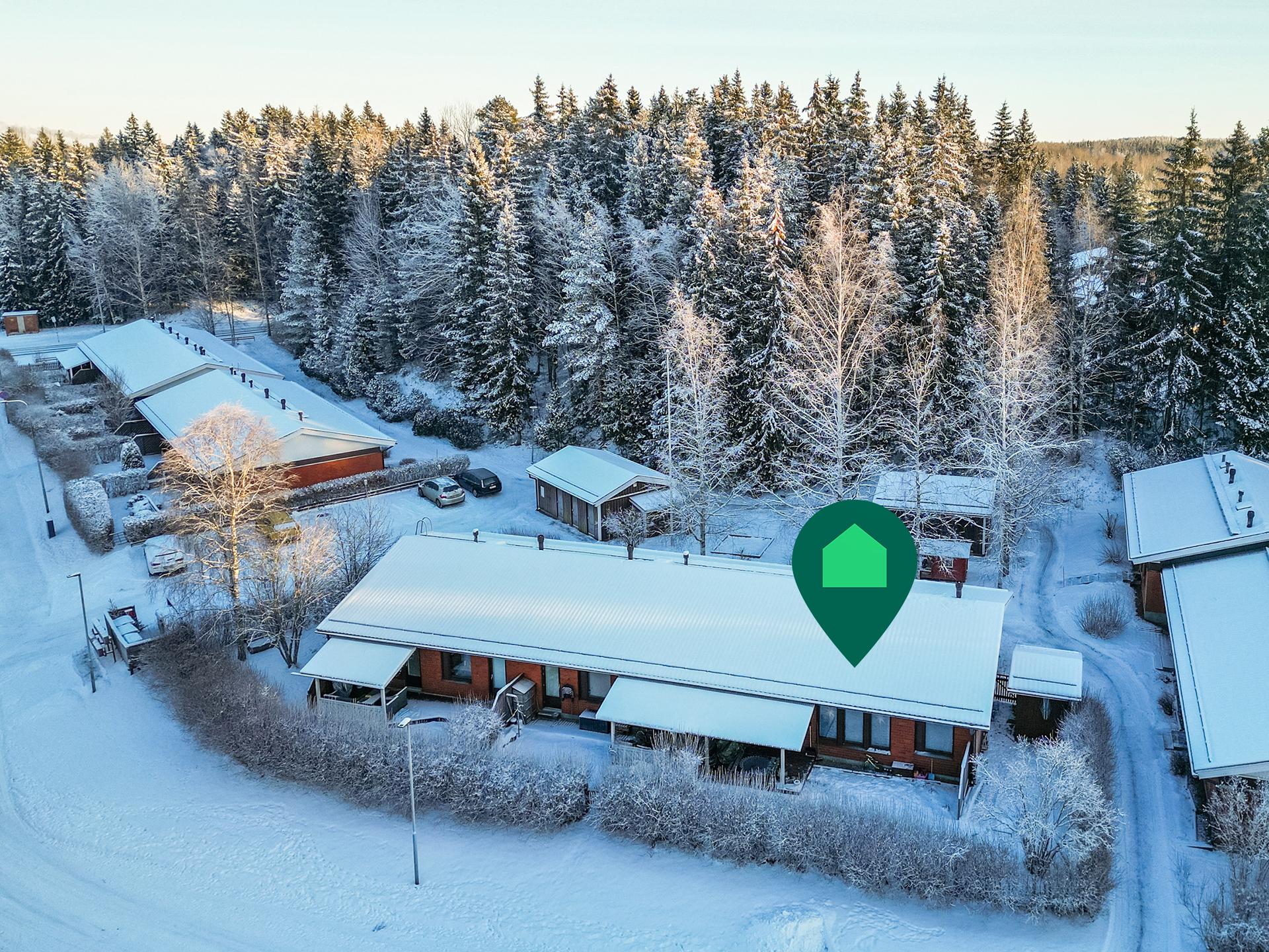 Viehättävä rivitalon päätyasunto Atalasta