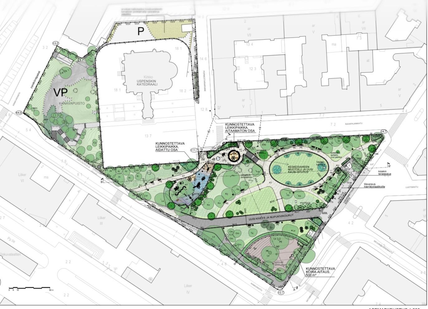 Tove Janssonin puiston havainnekuva