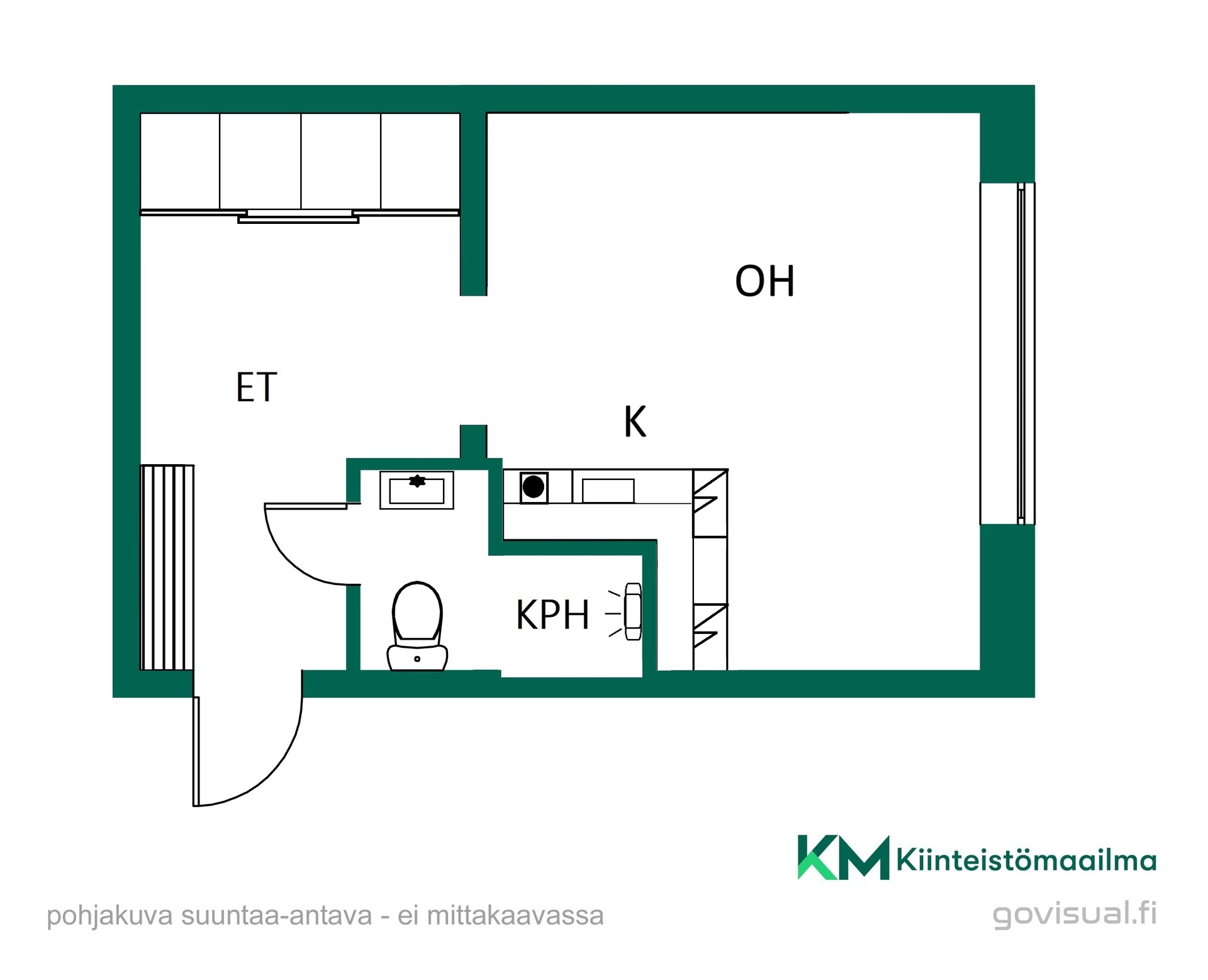 Asunnon pohjakuva
