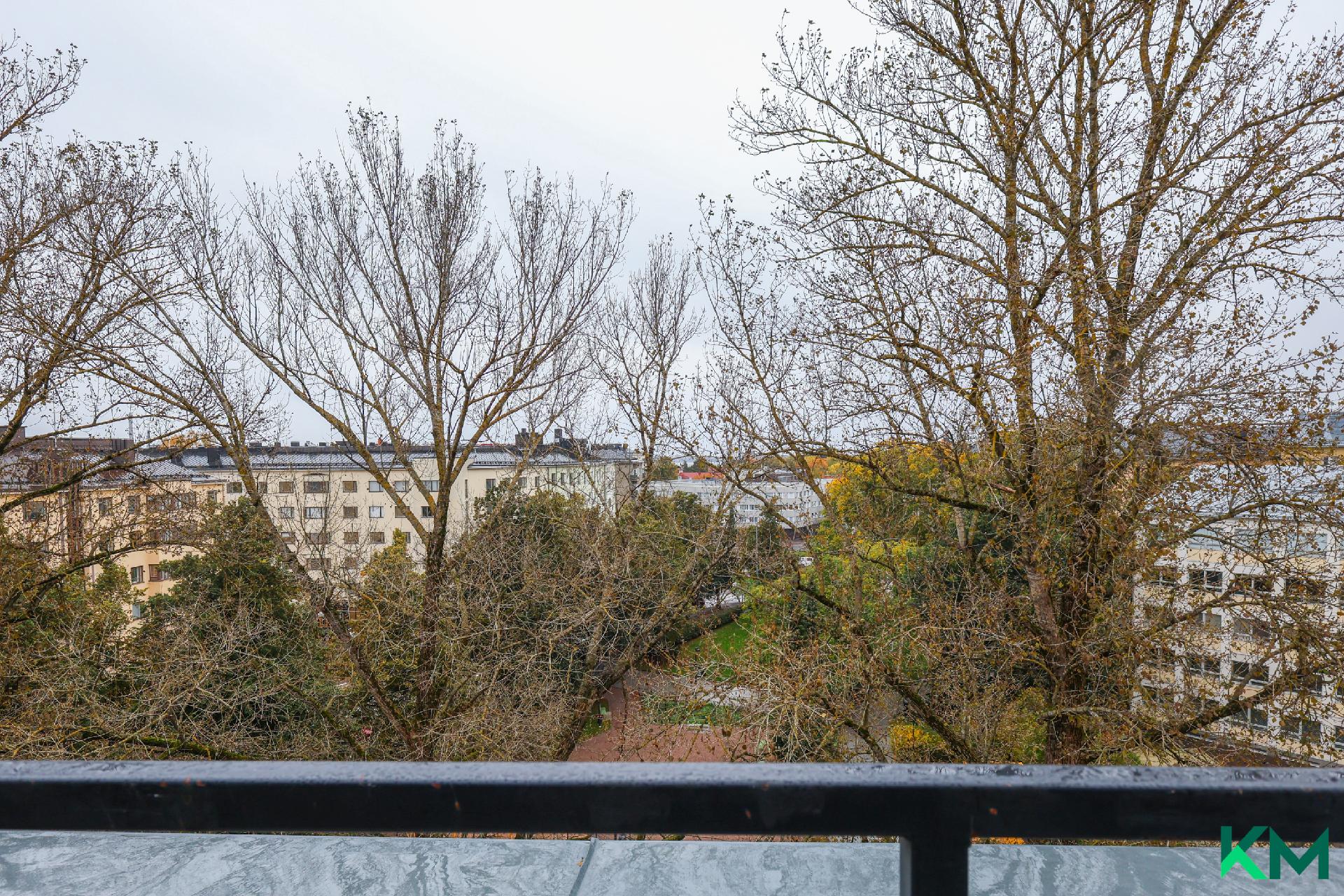 Saunan terassilta on hienot näkymät