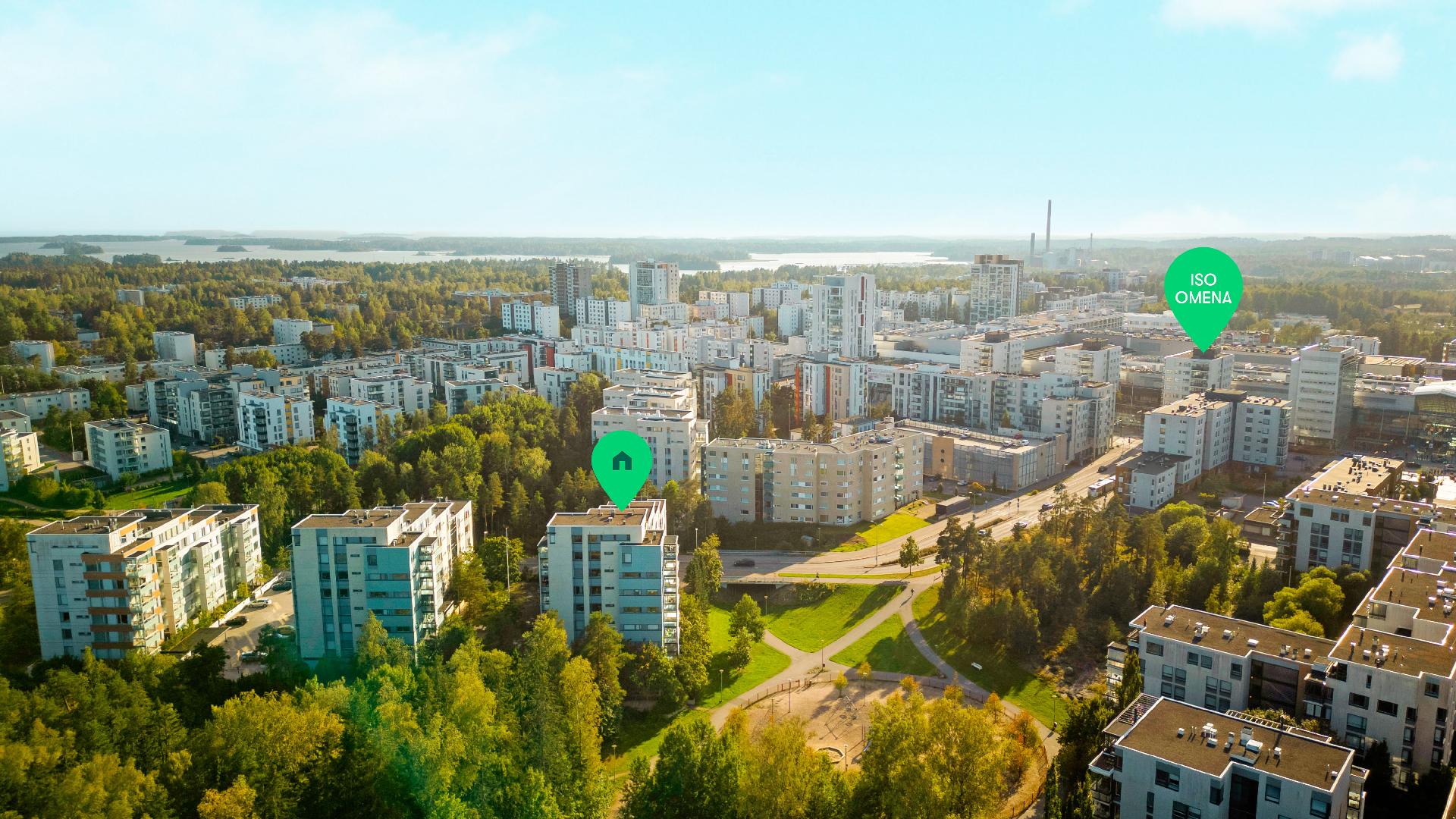 Helppoa asumista Iso Omenan kupeessa!