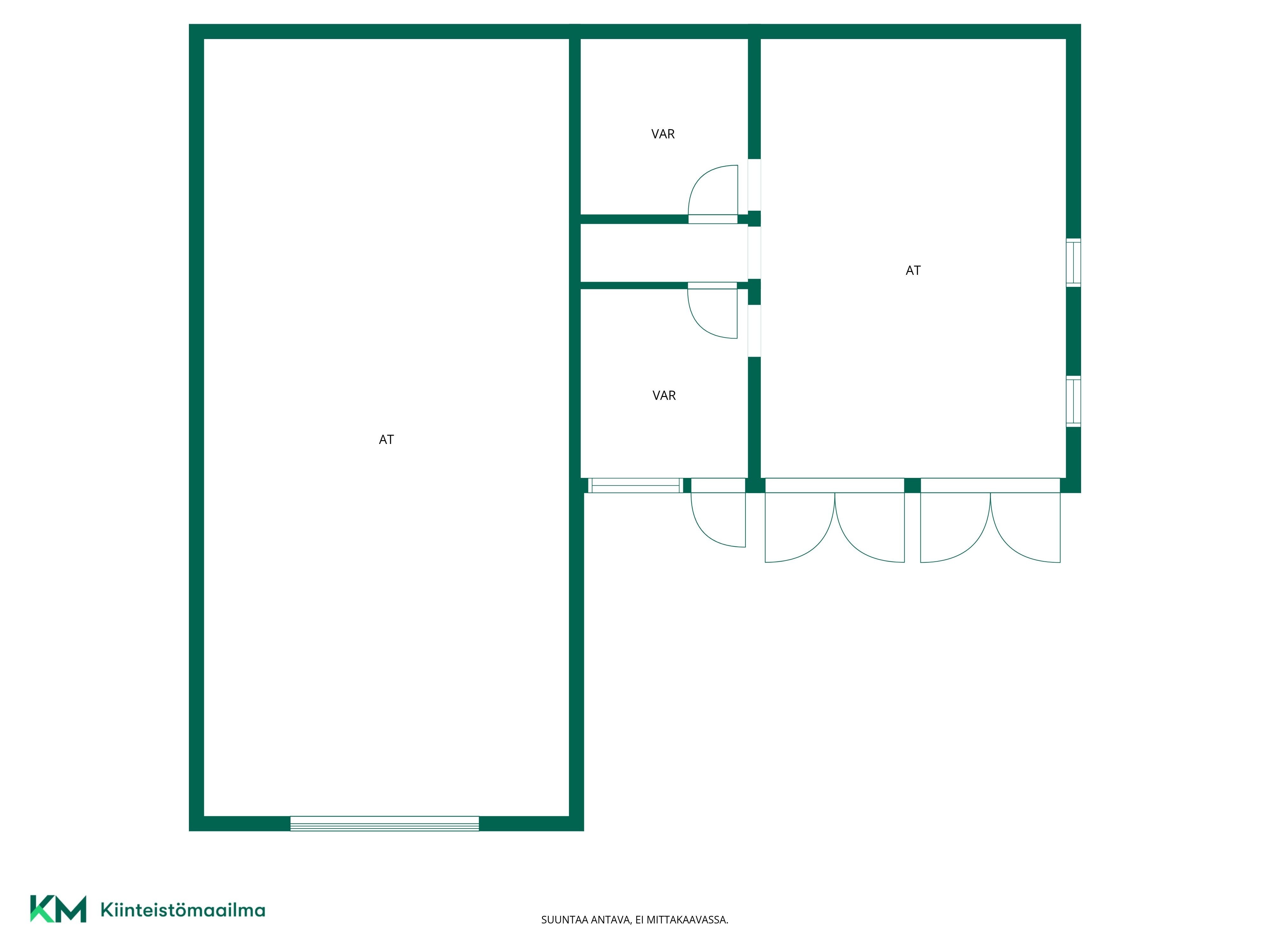 Talousrakennuksen pohjapiirros