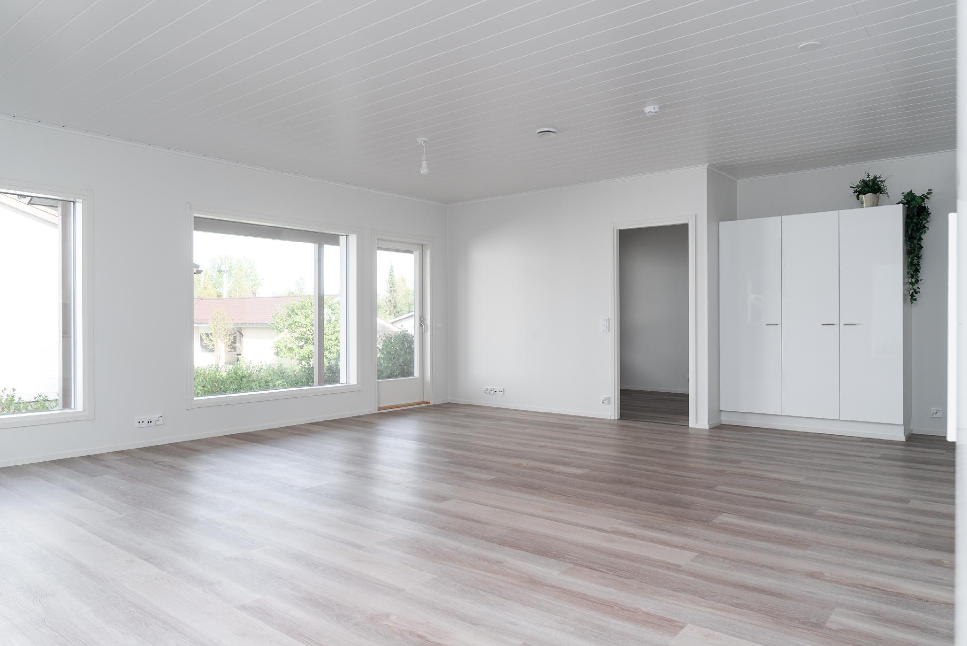 Suuri valoisa olohuone