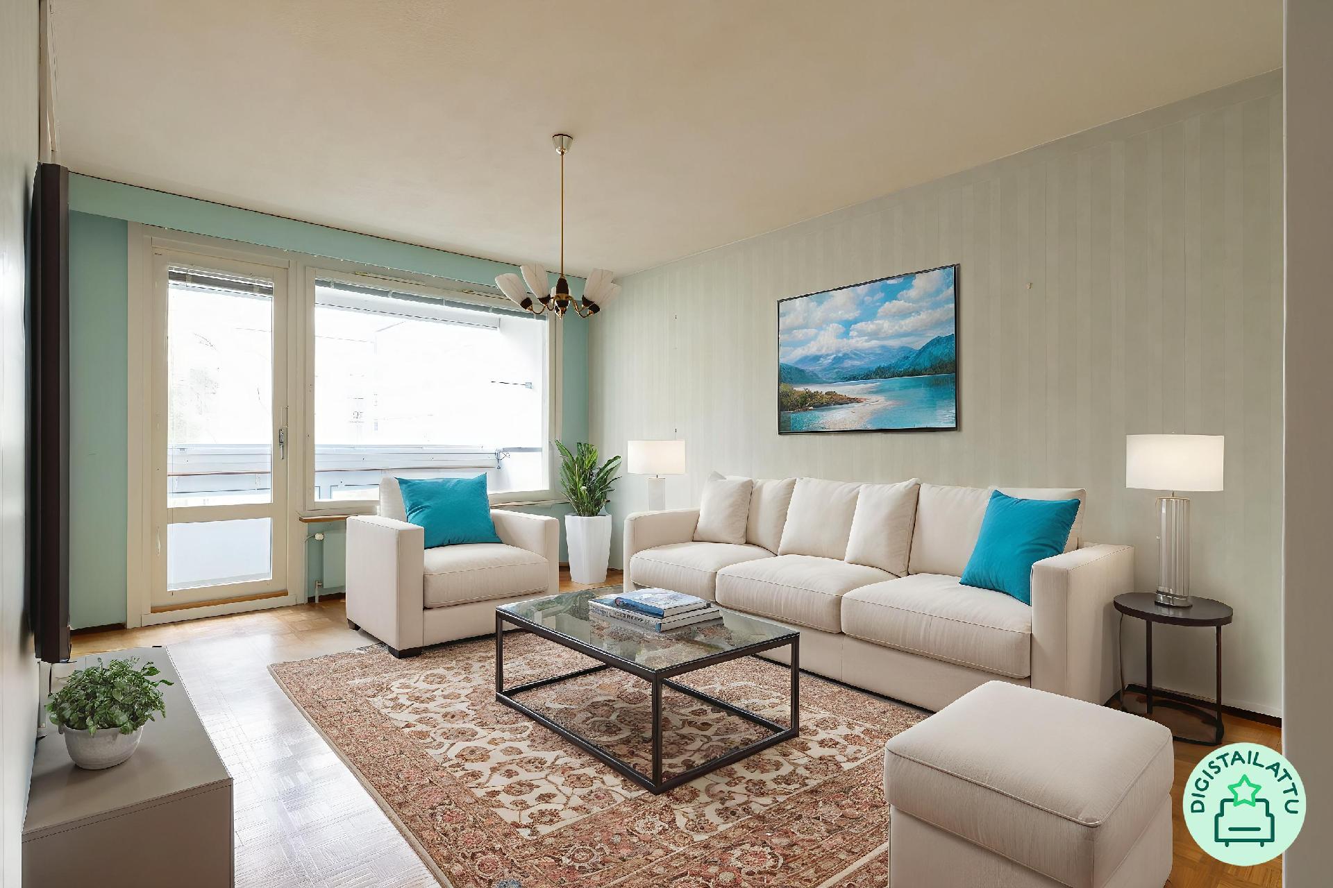 Digistailattu olohuone