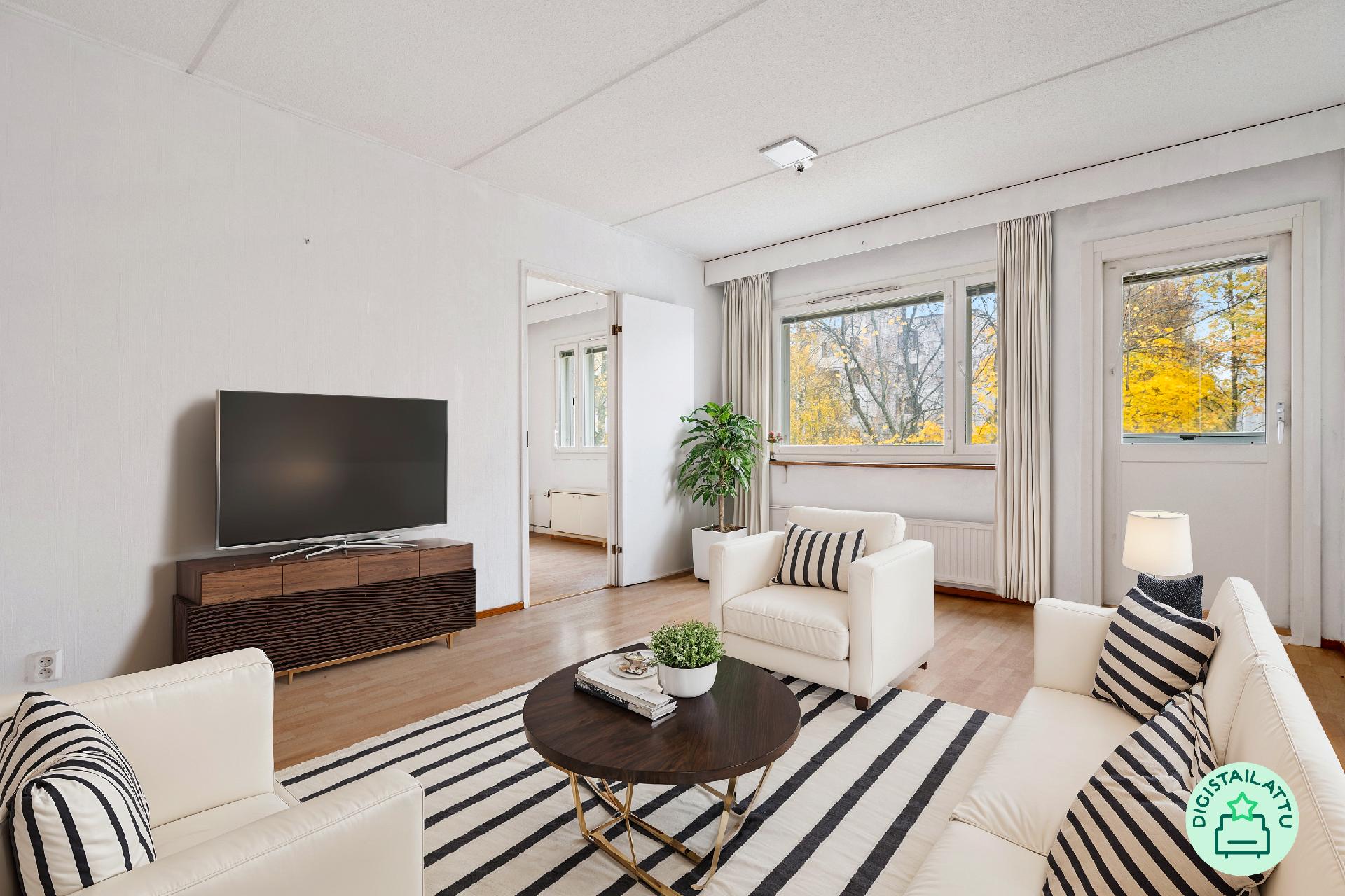 Digistailattu olohuone