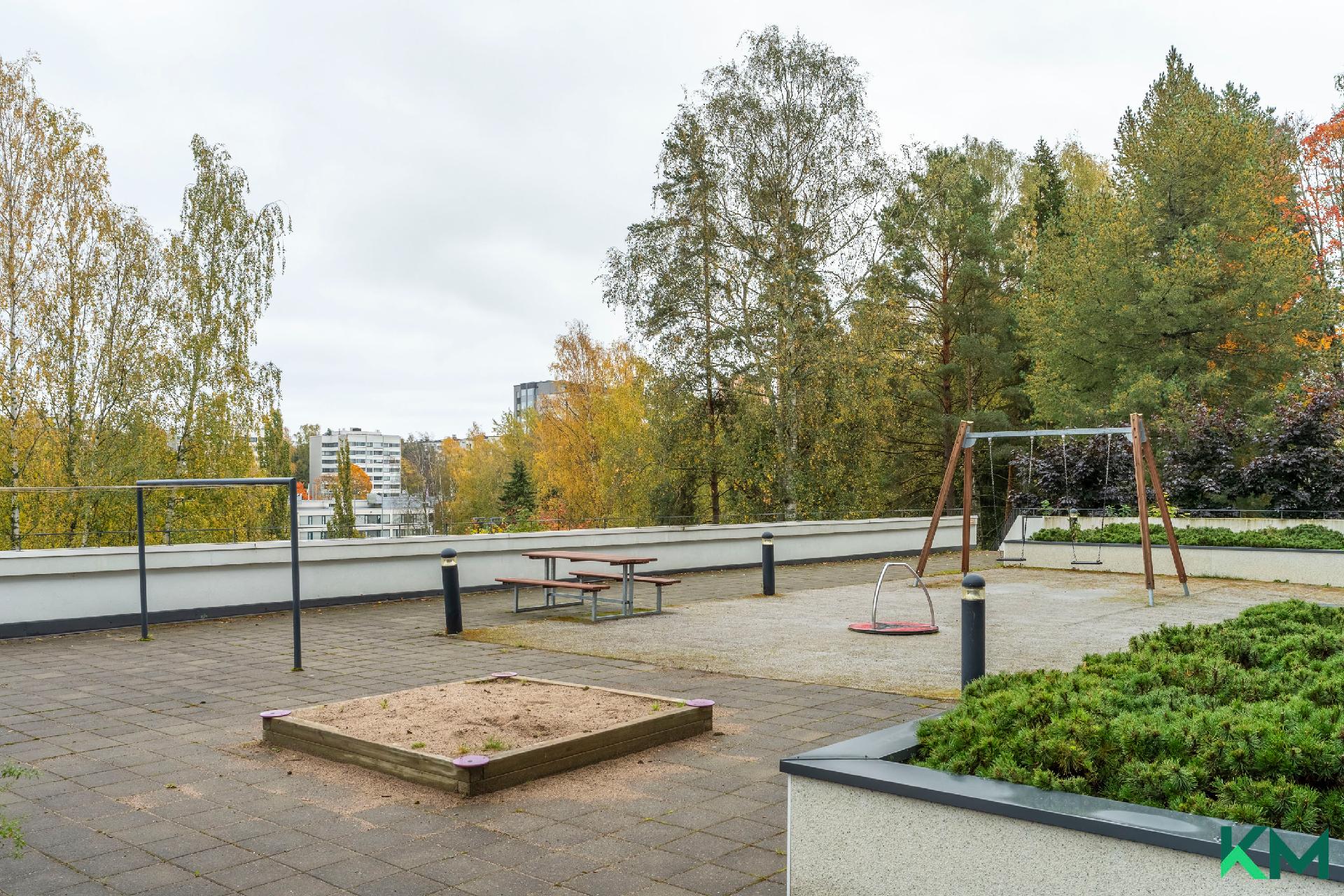 Sisäpihan oma rajattu leikkipiha