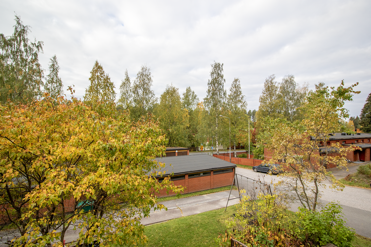 Näkymä parvekkeelta.