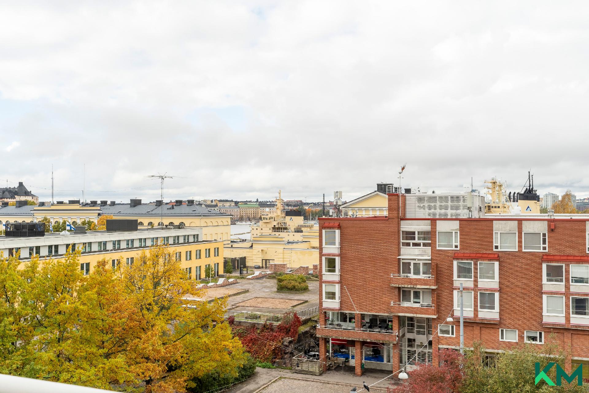 Näkymät kattoterassilta Pohjoisrantaan