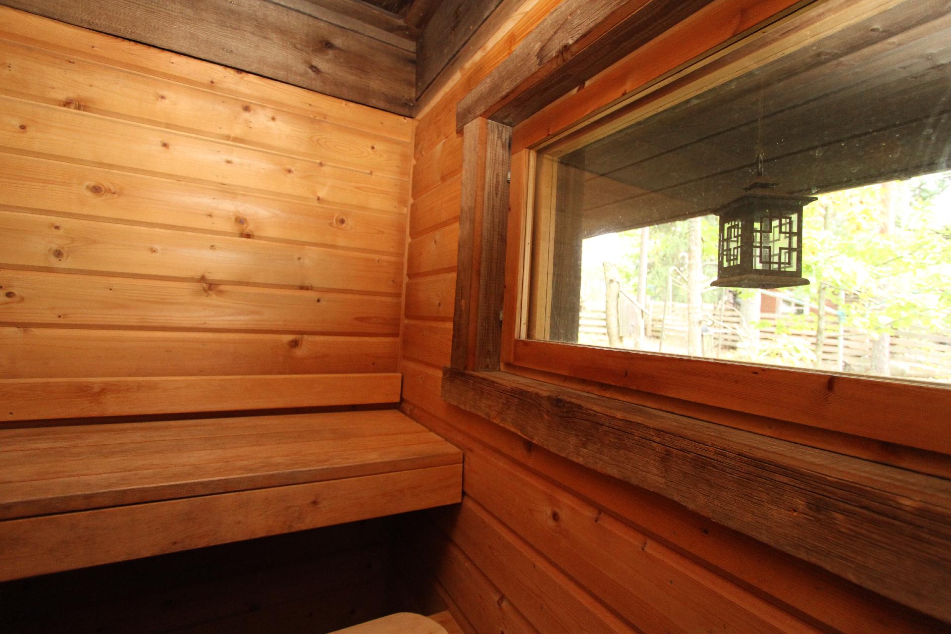 Saunassa ikkuna