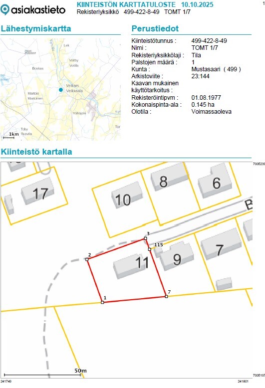 Kalliotie 11, Veikkaala, Mustasaari