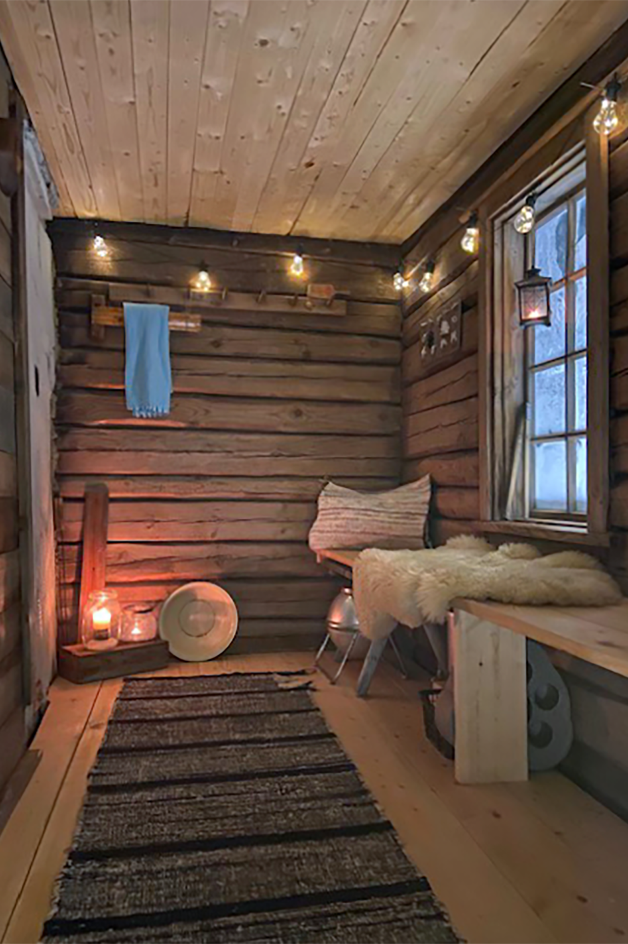 omistajan kesäkuva saunasta