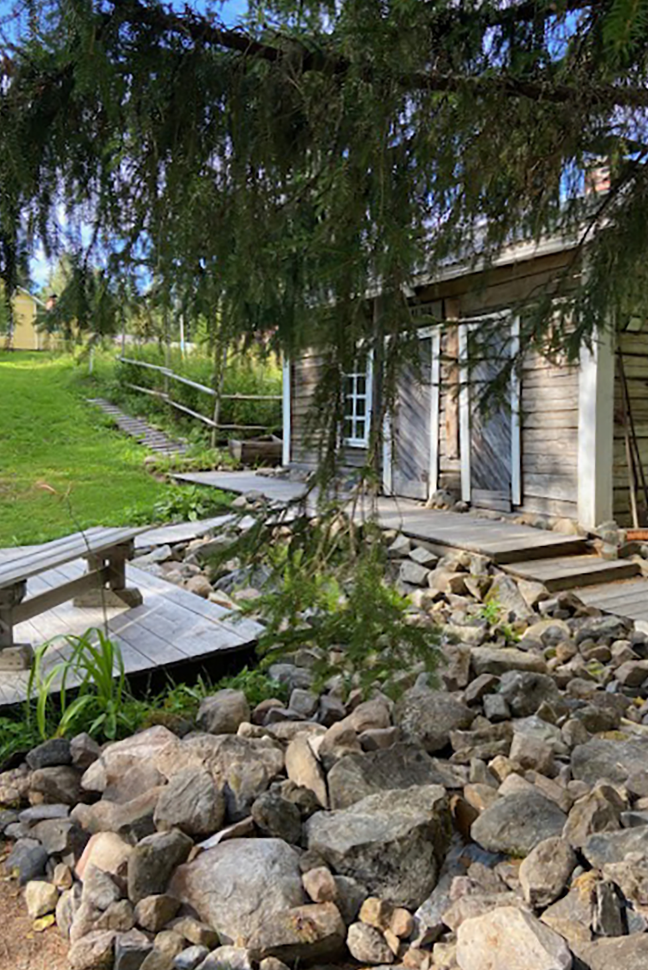 omistajan kesäkuva saunasta