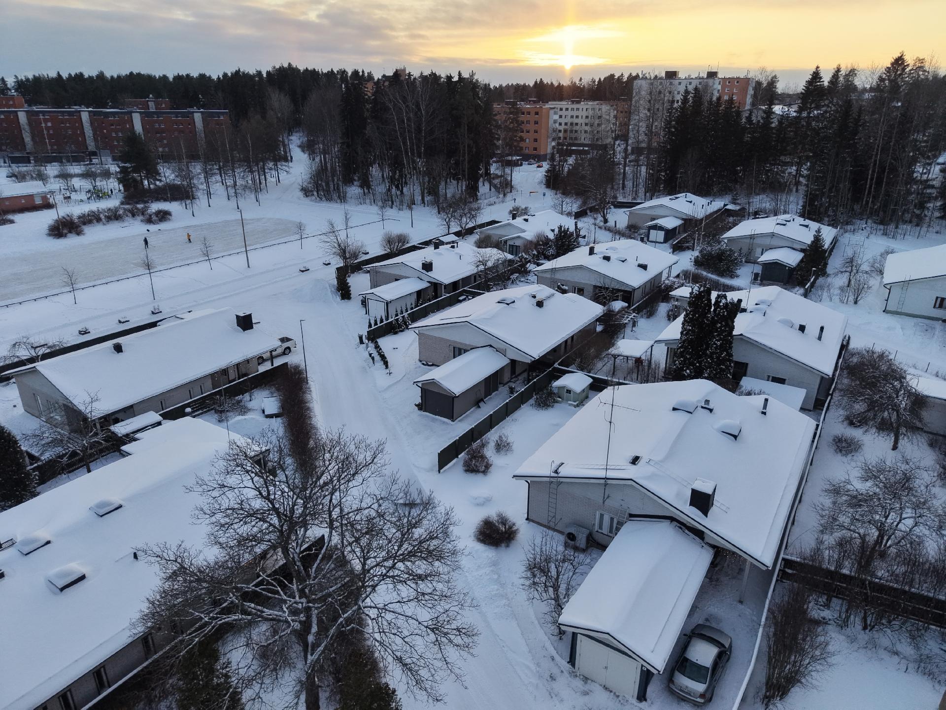 Ympäristö on valmiiksi rakennettu