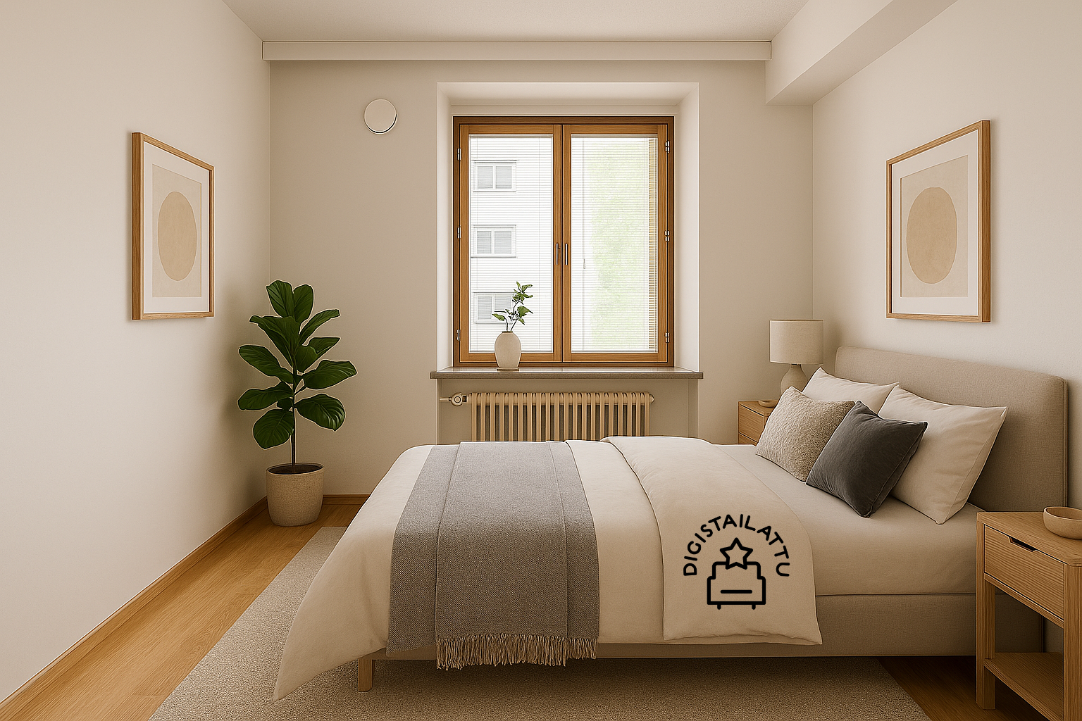 Digistailattu makuuhuone