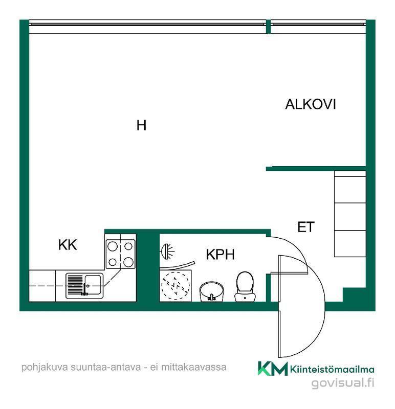 Asunnon pohjakuva